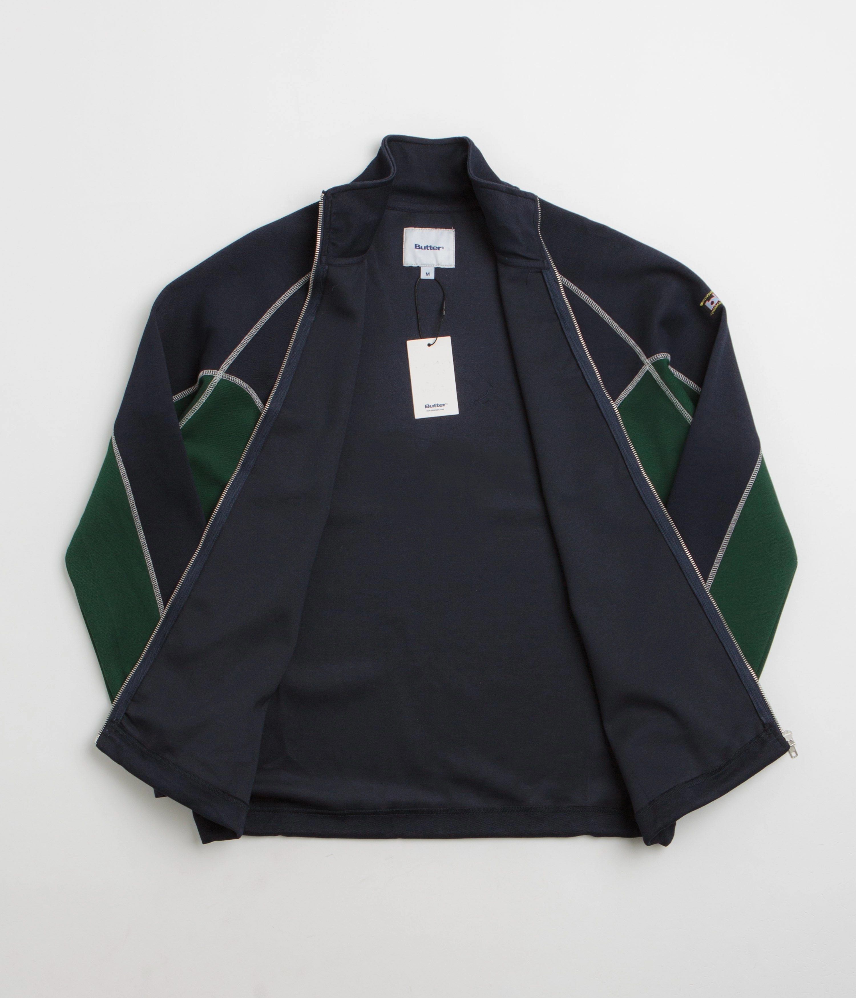 Recommendation Butter Goods Warped Track Jacket - Navy