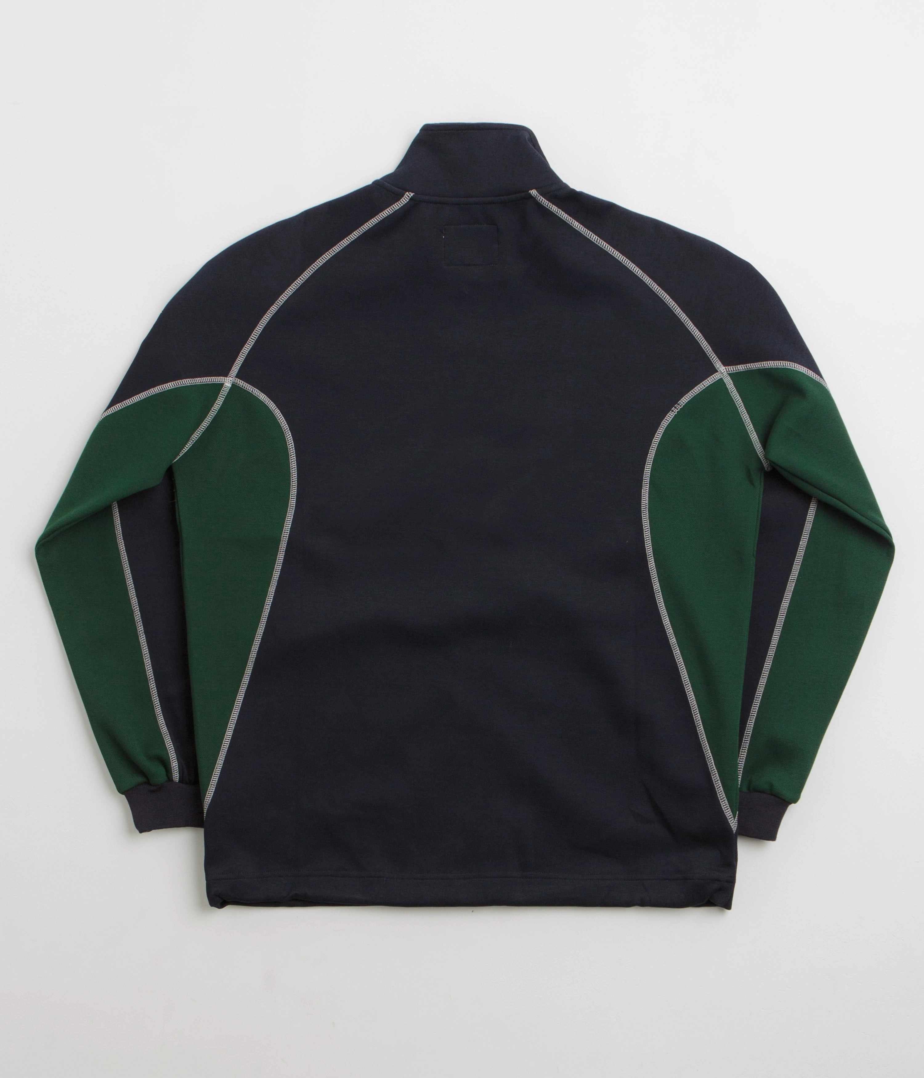 Butter Goods Warped Track Jacket - Navy Decal Mix - and - Match