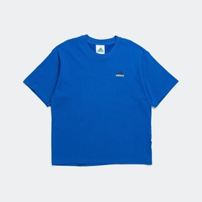 EQT Small Logo Tee - EQT Blue Durable Colorfast Finish Chic And Comfortable