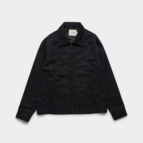 Eisenhower Jacket - Black Japanese Dyed Jacquard ElasticizedWaistbandSystem
