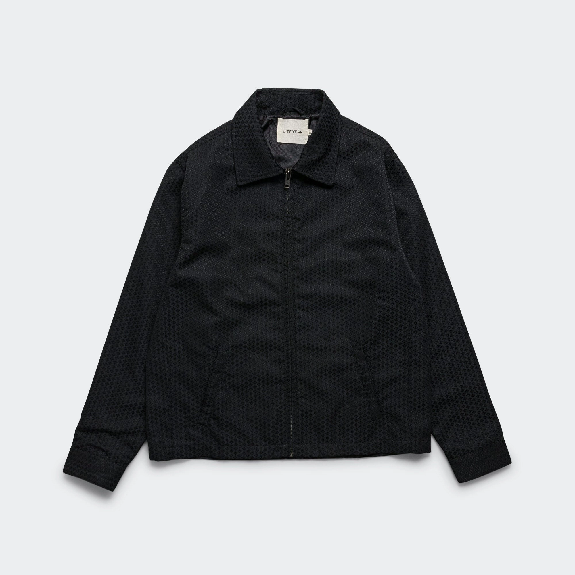 Eisenhower Jacket - Black Japanese Dyed Jacquard ElasticizedWaistbandSystem