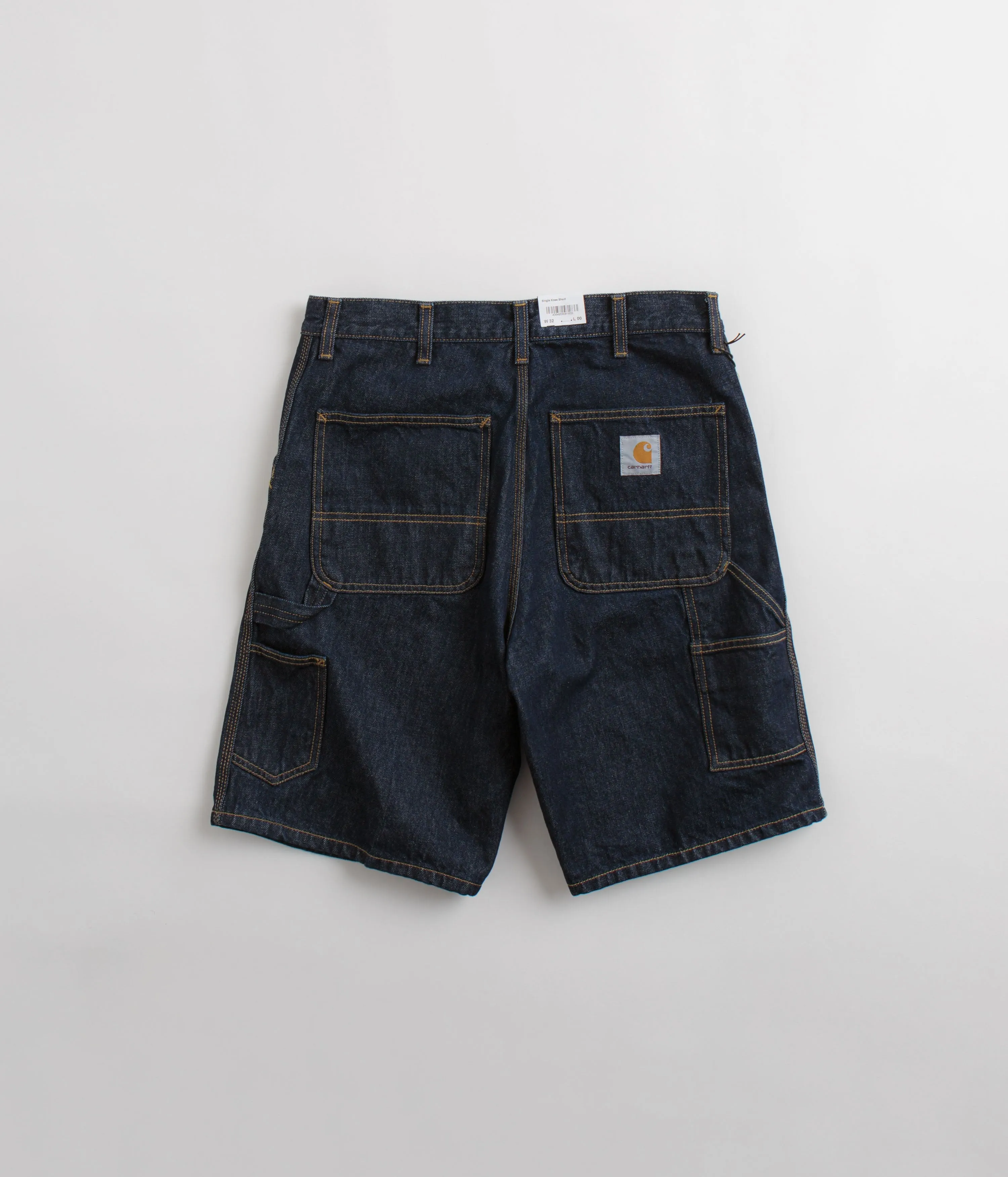 hypoallergenic material Carhartt Single Knee Shorts - Rinsed Blue