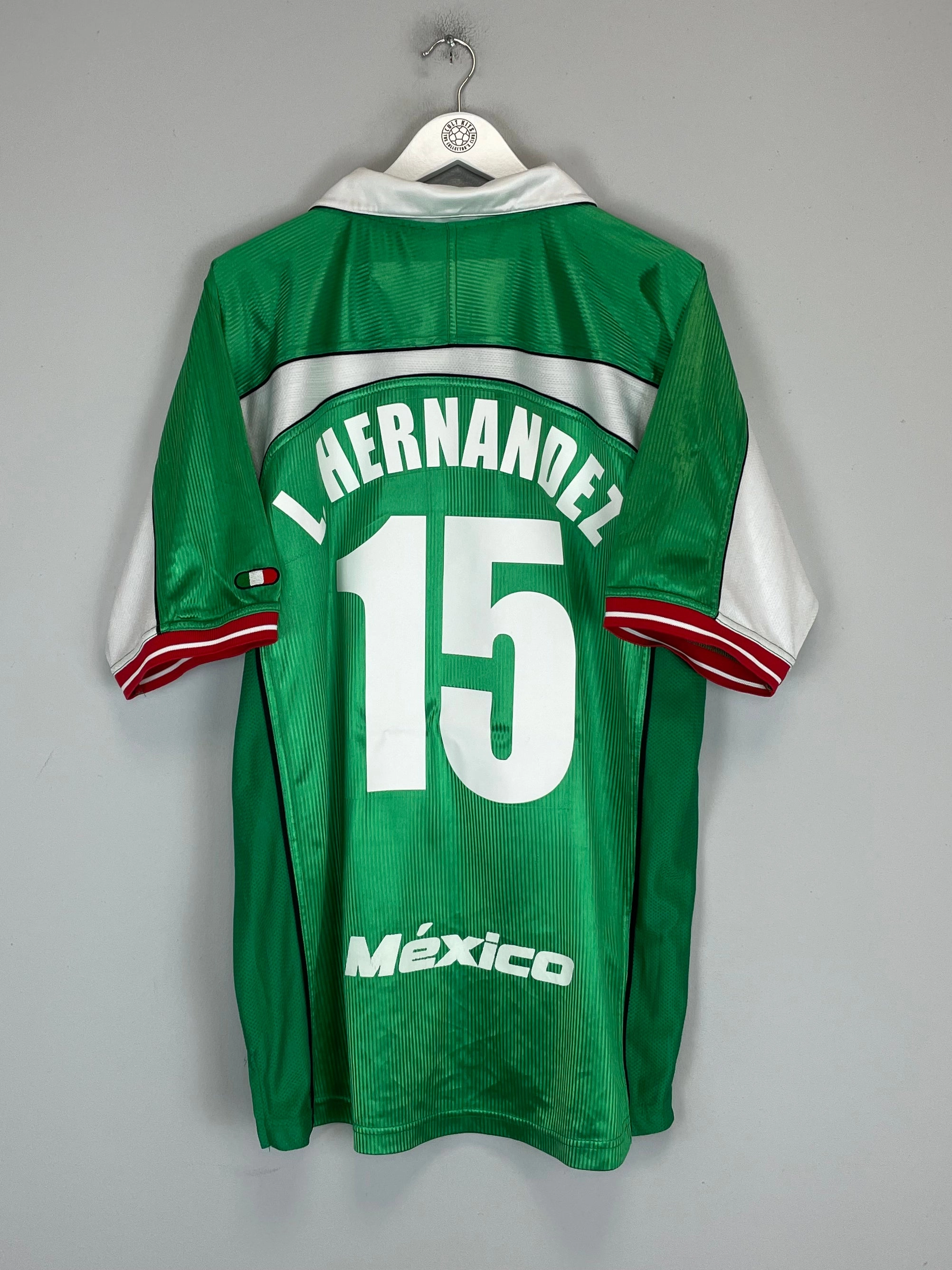 Machine Washable Durability All-day Comfort 2000/01 MEXICO L.HERNANDEZ #15 HOME SHIRT (XL) ATLETICA
