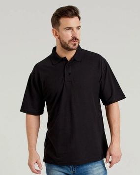 50/50 Piqu?? Polo | BLACK Tapered Armhole Design