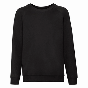 Soft Layer Tall Kids Raglan Sweatshirt | BLACK