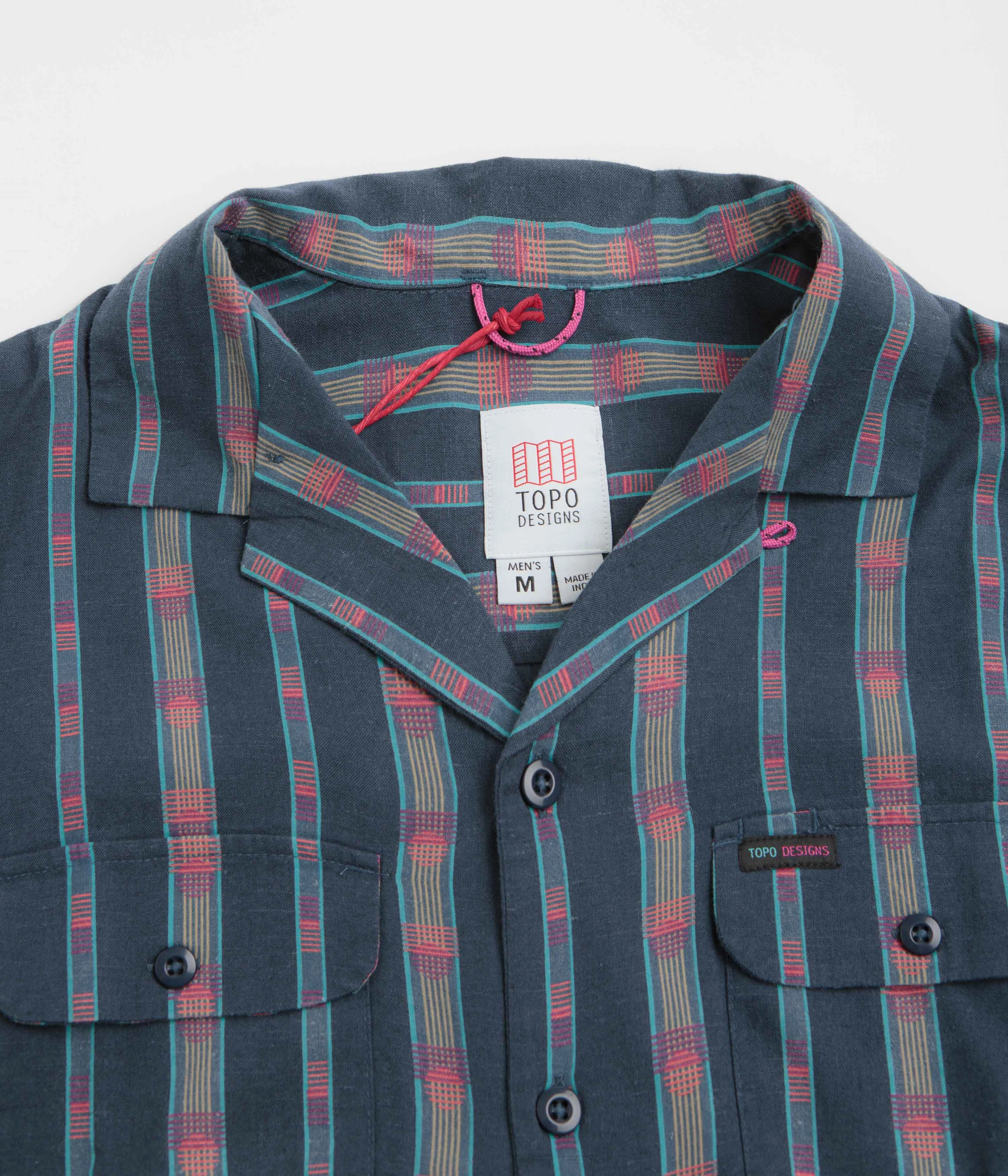 Functional Wear Topo Designs Daytripper Short Sleeve Shirt - Sunset Stripe Midnight