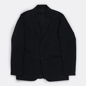 Emil CORDURA? Tech Wool Blazer - Dark Navy Matte Fabric Scratch Resistant Zippers