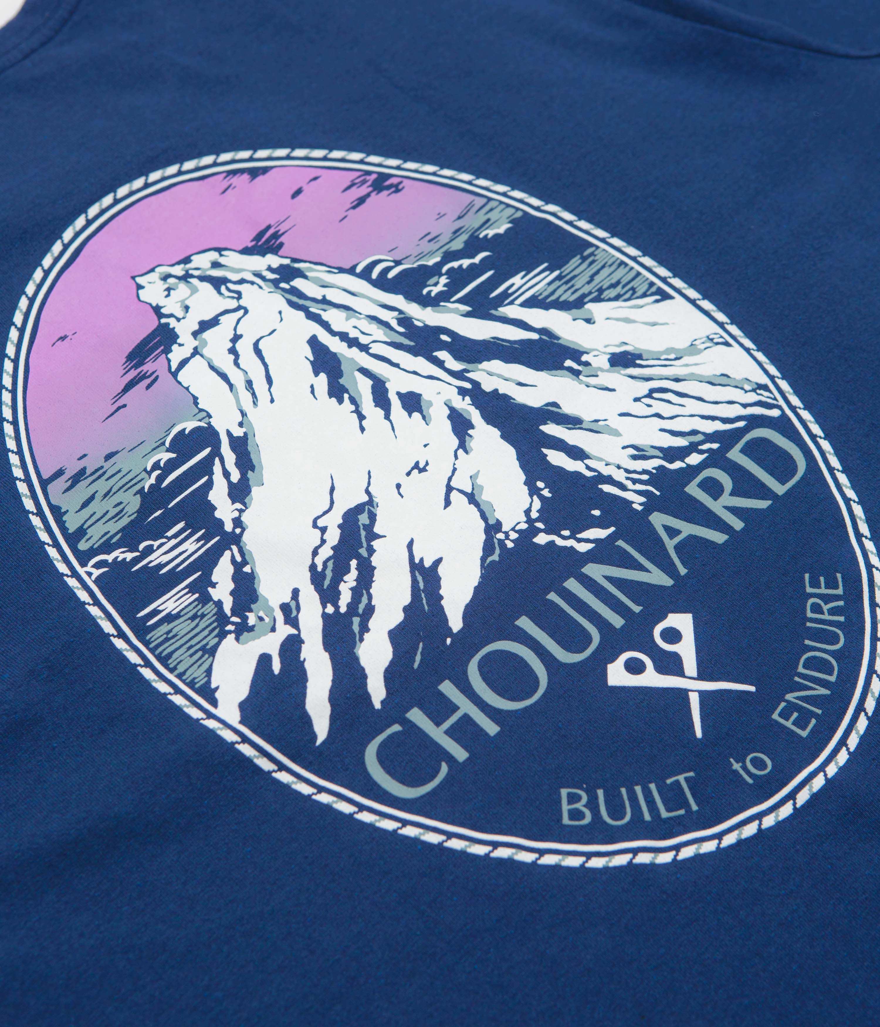 Patagonia Chouinard Crest Pocket Responsibili-Tee T-Shirt - Clement Blue Vegan AntiPillingTreatment