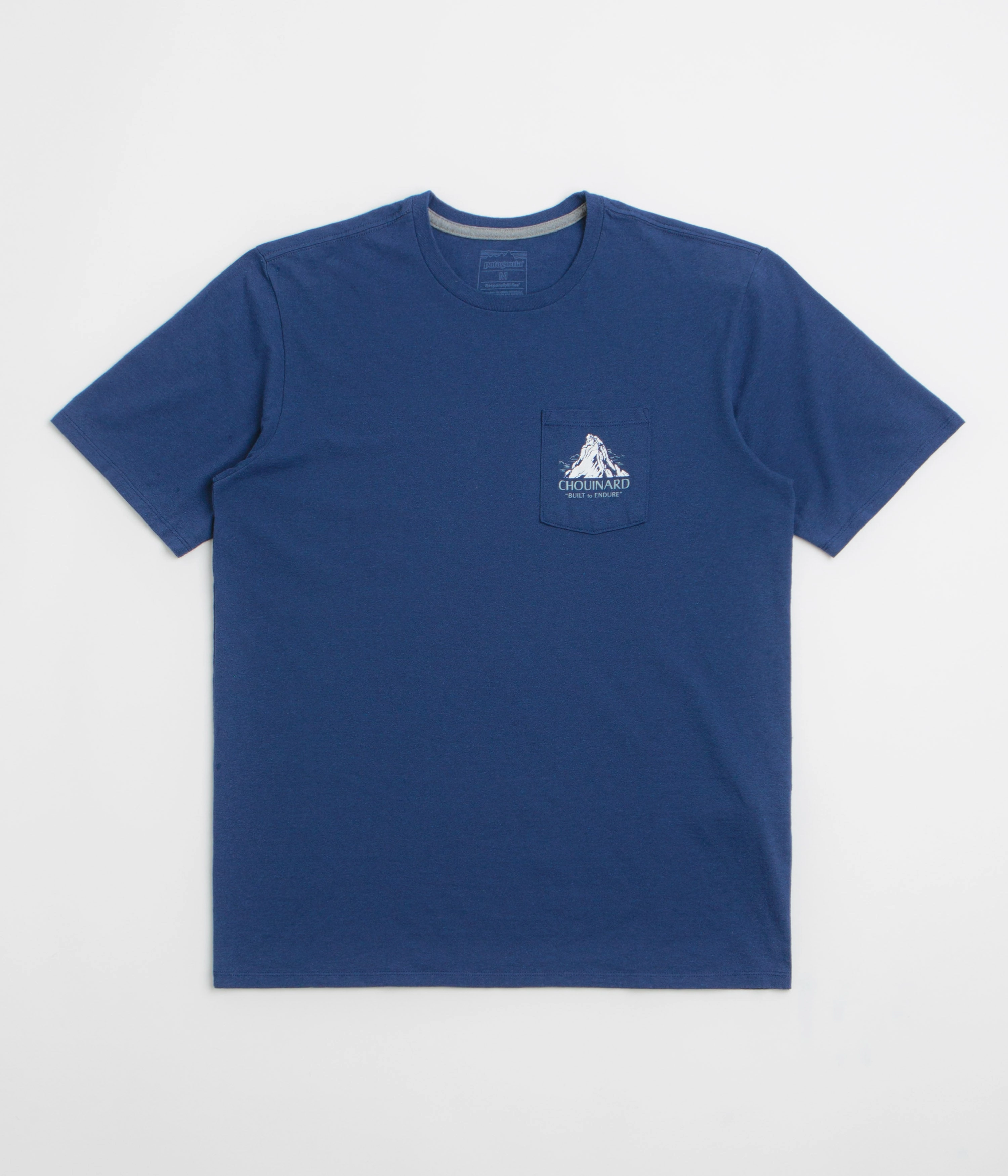 Sustainable Patagonia Chouinard Crest Pocket Responsibili-Tee T-Shirt - Clement Blue