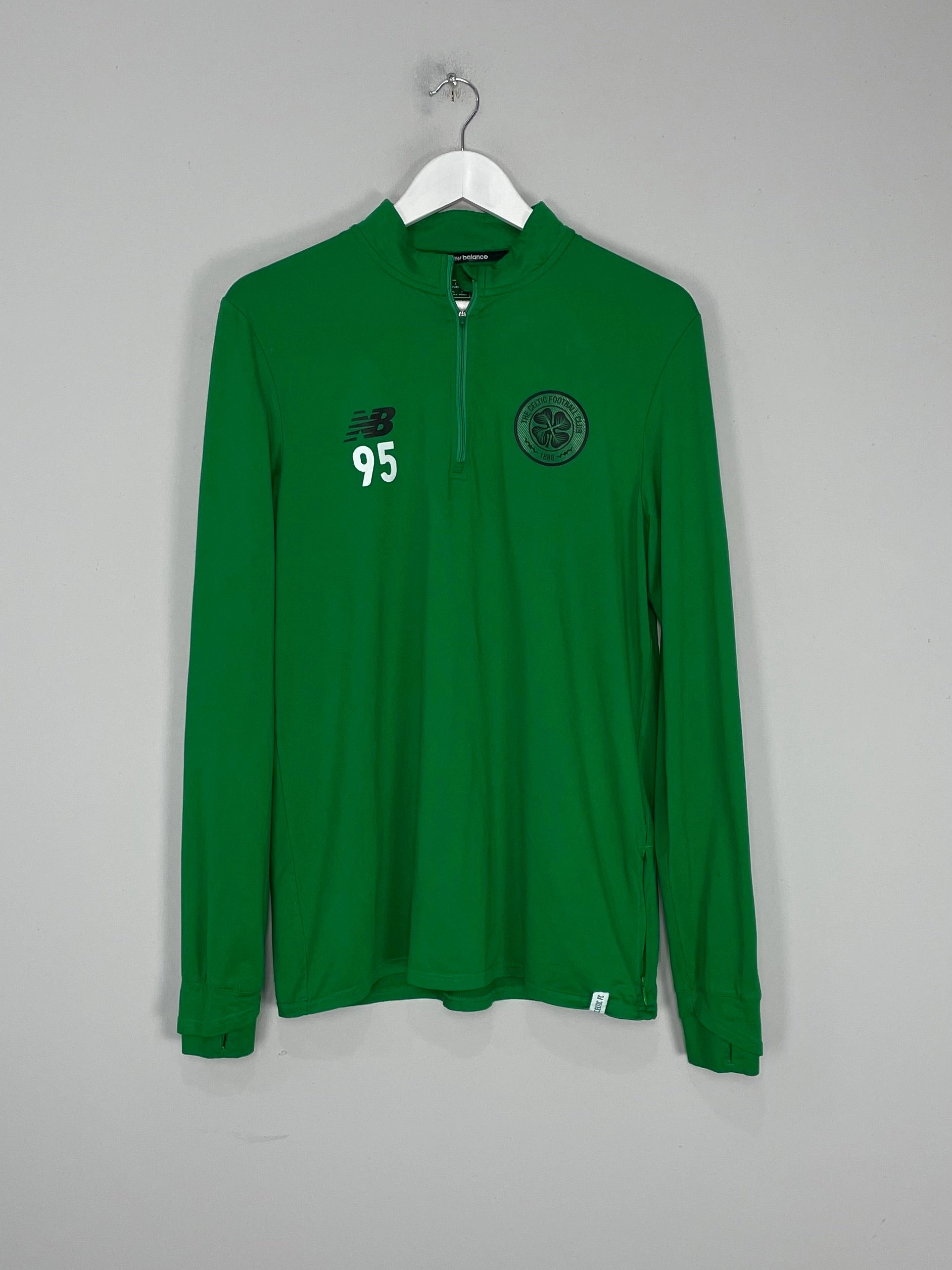 2015/16 CELTIC #95 1/4 ZIP (L) NEW BALANCE NonSlip Grip Casual Fit