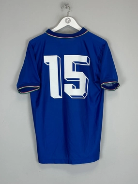 1986/91 ITALY #15 (BAGGIO) HOME SHIRT (L) DIADORA Laser Cut Ventilation Hydrophobic Finish