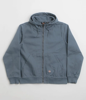 Dickies Duck Canvas Hooded Unlined Jacket - Stormy Weather tag Striped