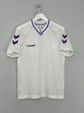 Quick Pull Breathe Fit 1990/91 REAL MADRID TEMPLATE HOME SHIRT (S) HUMMEL