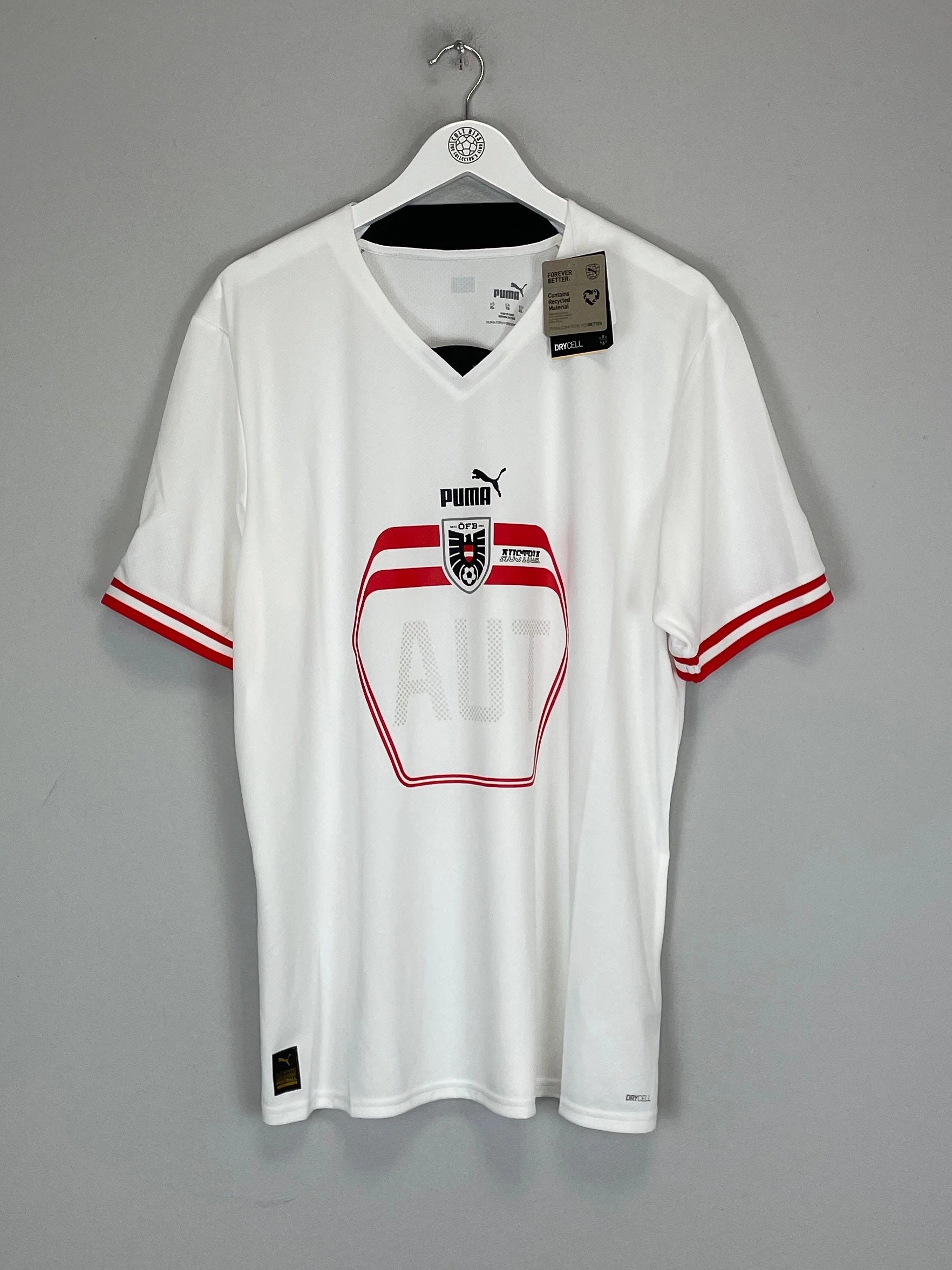 2022/23 AUSTRIA *BNWT* AWAY SHIRT (XL) PUMA Knit Grid Mesh Refined fit
