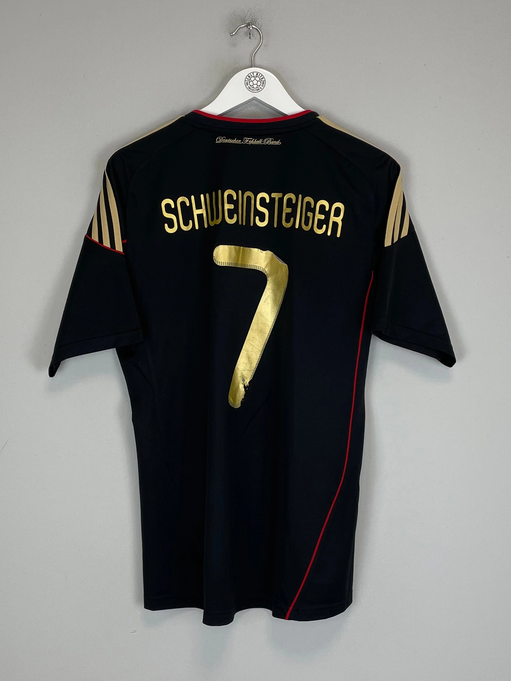 Bold Graphics Air Flow 2010/11 GERMANY SCHWEINSTEIGER #7 AWAY SHIRT (M) ADIDAS