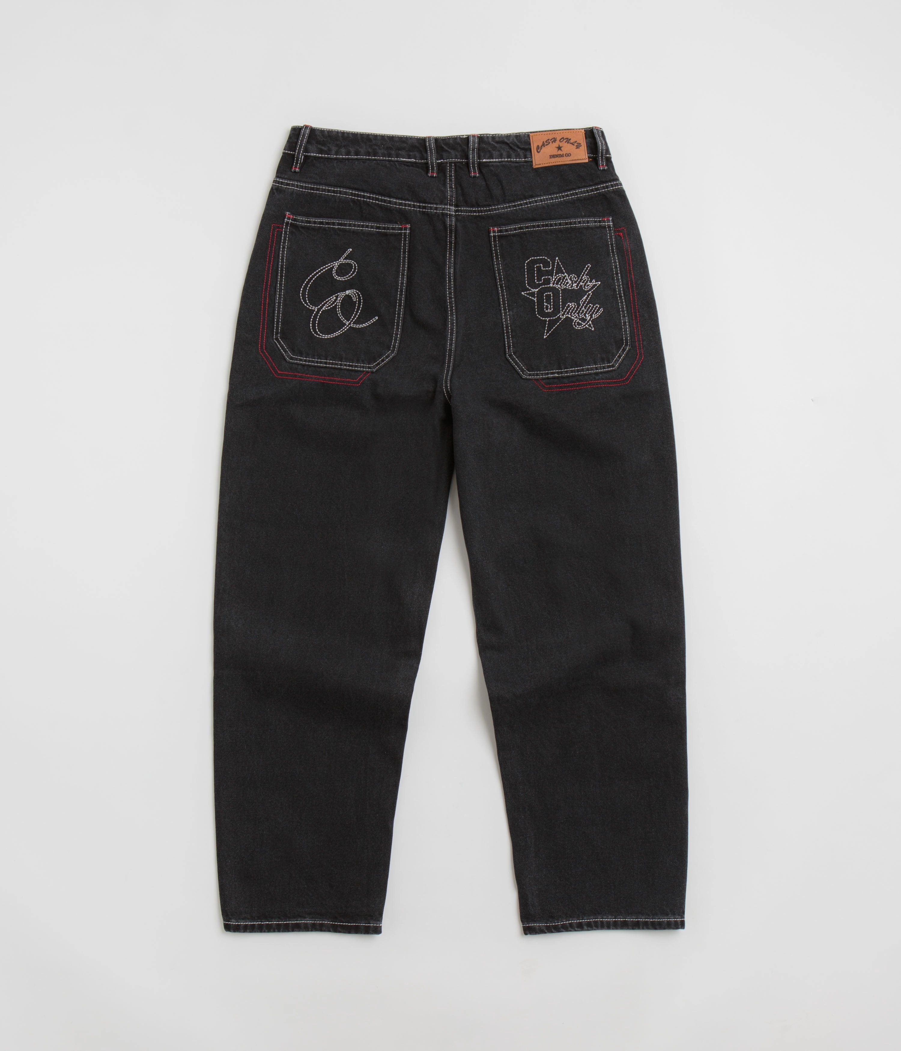 Travel Outfit Student Outfit Lightweight Cash Only Halftime Jeans - Distressed Black