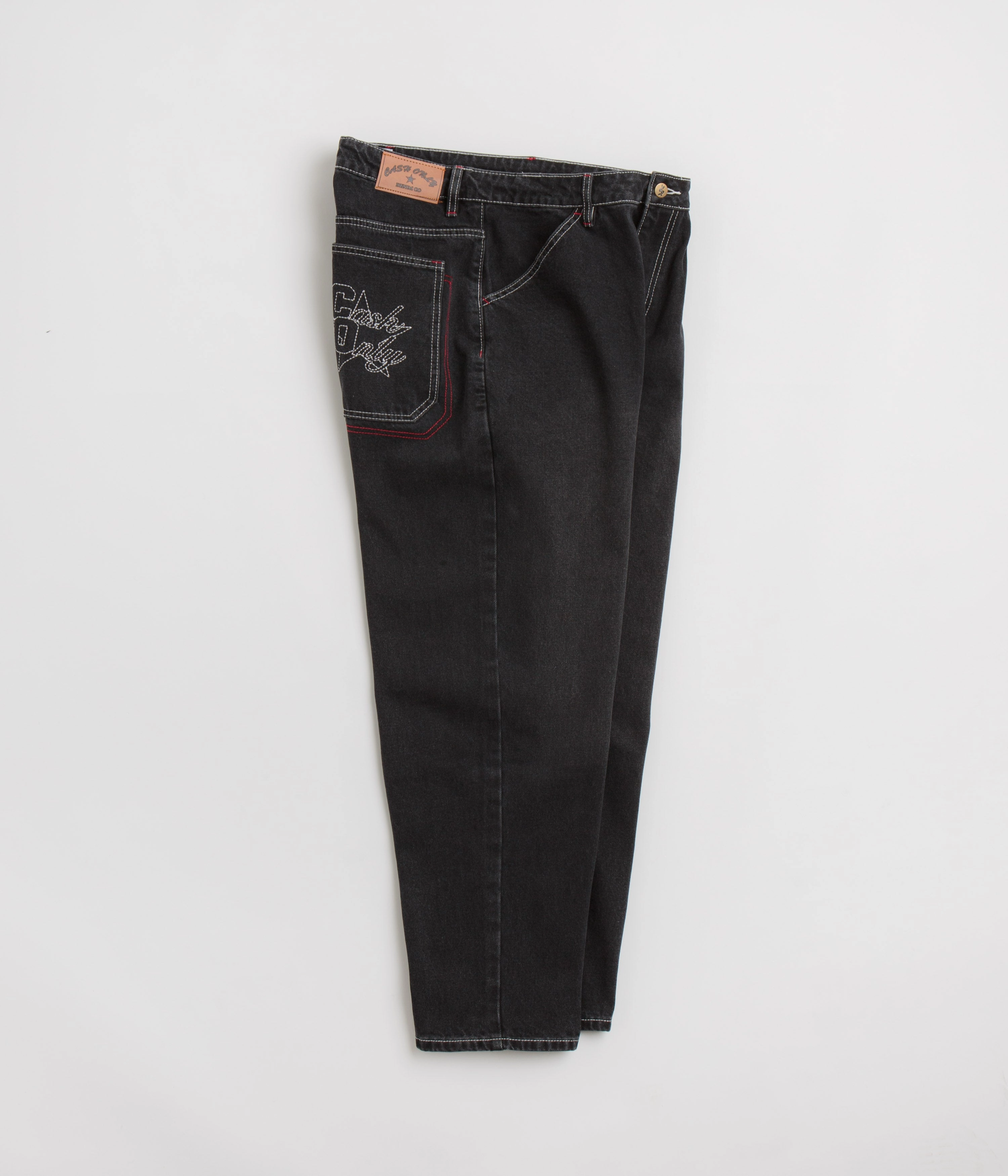 Cash Only Halftime Jeans - Distressed Black Lightweight Construction Easywear Style