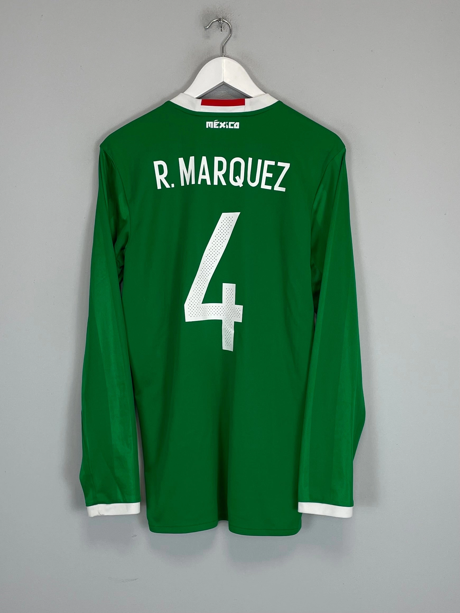 2016/17 MEXICO MARQUEZ #4 L/S HOME SHIRT (M) ADIDAS Low Profile Seam Construction Cool Look
