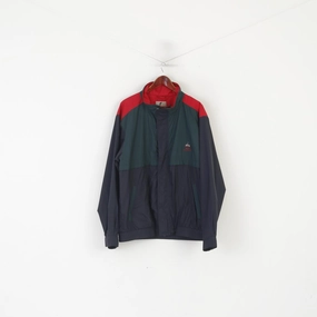 Recycled Material Adjustable Drawstrings Golfino Men XL Jacket Navy Proline Golf Activewear Fill Zip Vintage Sportswear Top