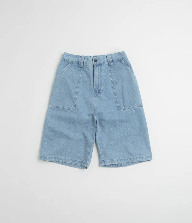 Poetic Collective Painter Shorts - Light Denim Tennis shorts