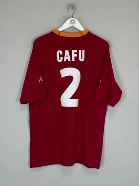 Slim Fit Contour Design 2000/01 ROMA CAFU #2 HOME SHIRT (XXL) KAPPA
