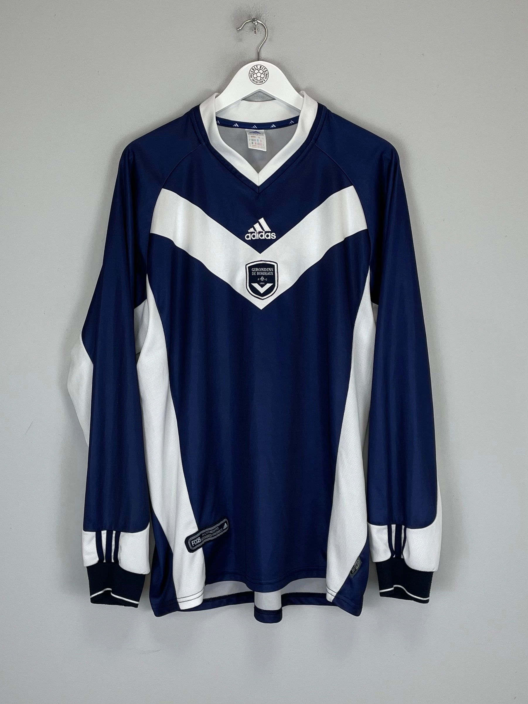 2001/03 BORDEAUX L/S HOME SHIRT (XL) ADIDAS Non Chafing Seam Finish tech fabric