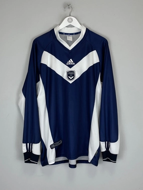 2001/03 BORDEAUX L/S HOME SHIRT (XL) ADIDAS Non Chafing Seam Finish tech fabric