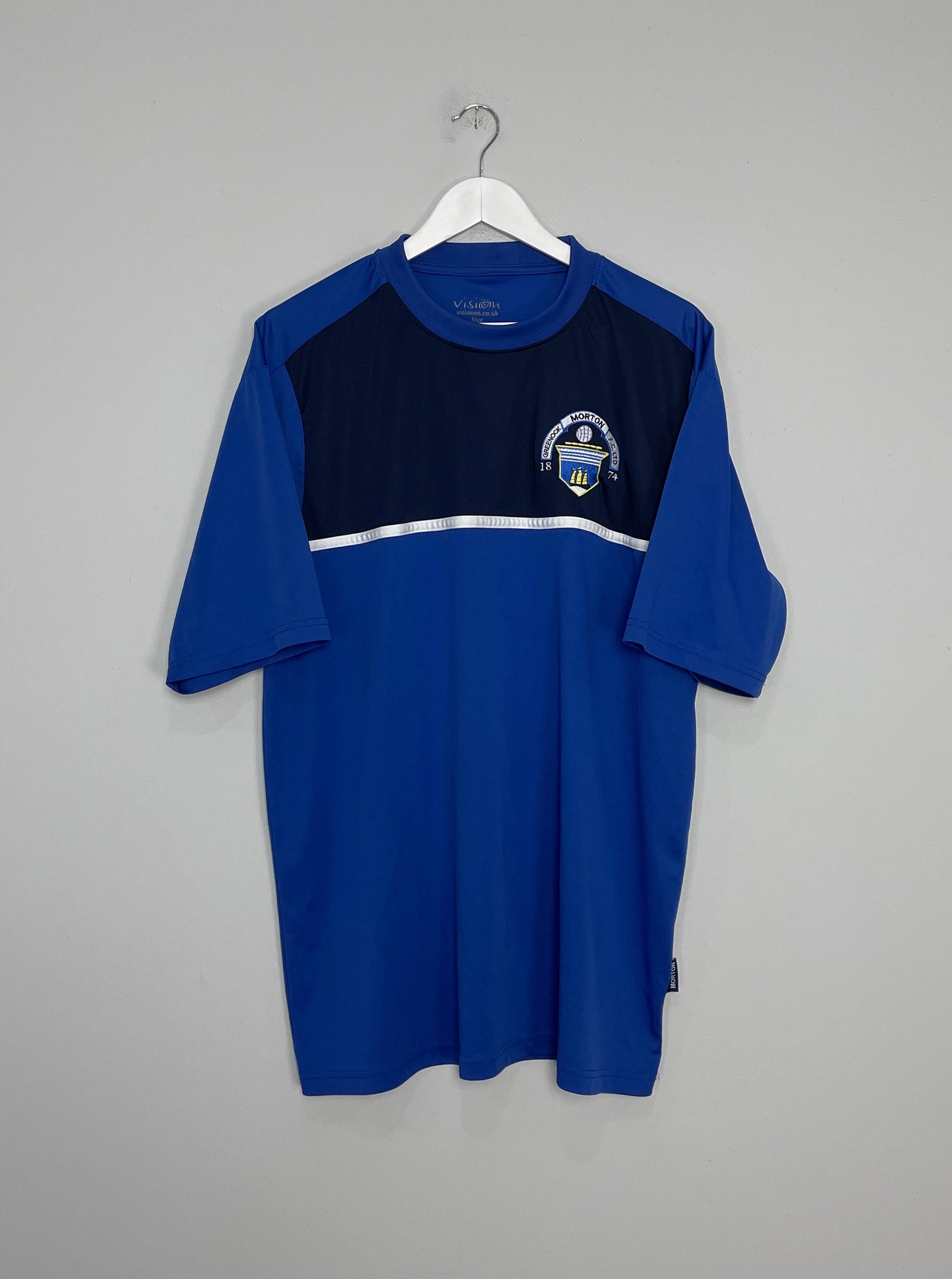 2010/11 GREENOCK MORTON TRAINING SHIRT (XXL) VISION Airflow Channel Panels Clean Structure