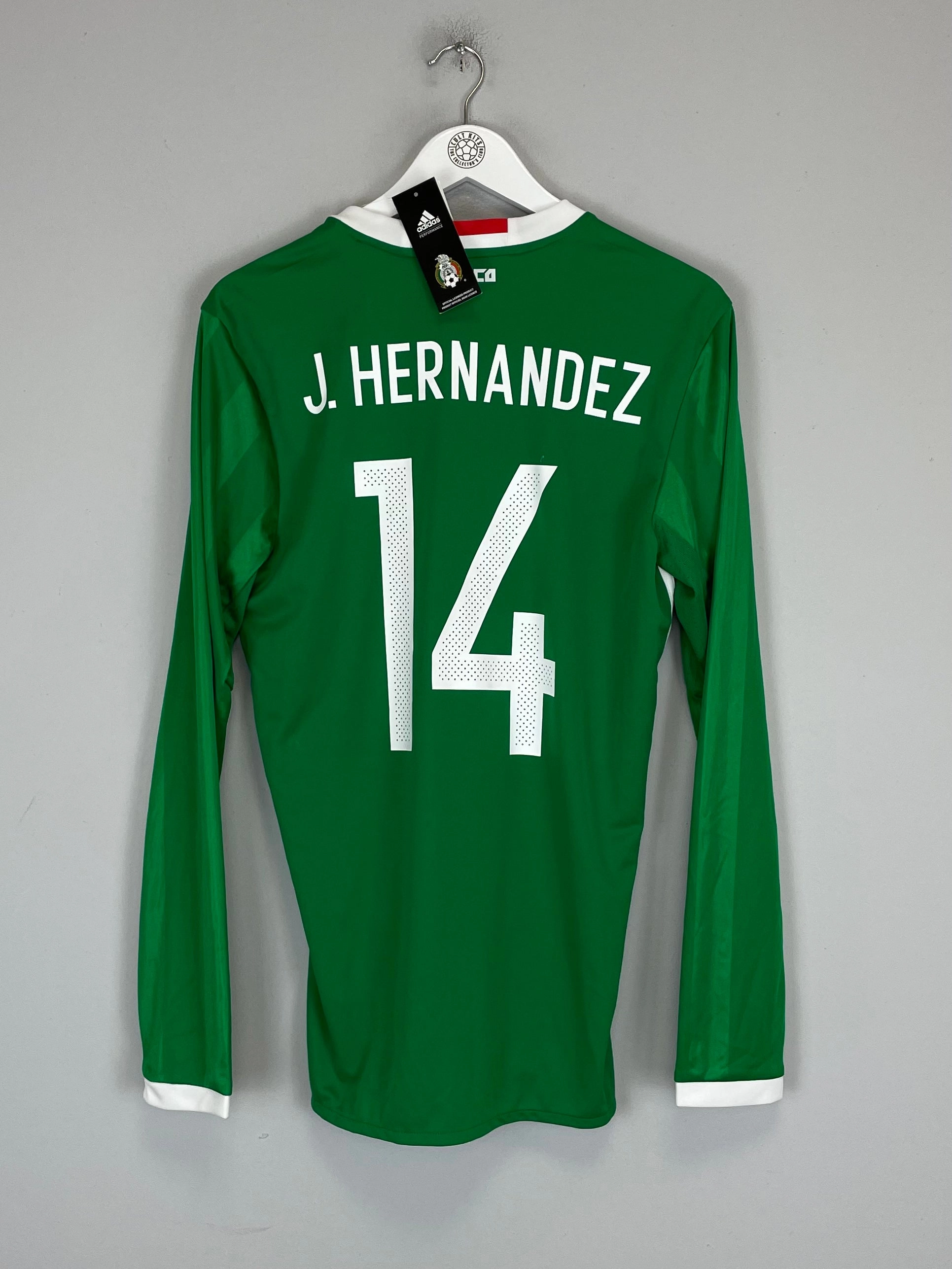 2016/17 MEXICO J.HERNANDEZ #14 *BNWT* L/S HOME SHIRT (M) ADIDAS No Pressure