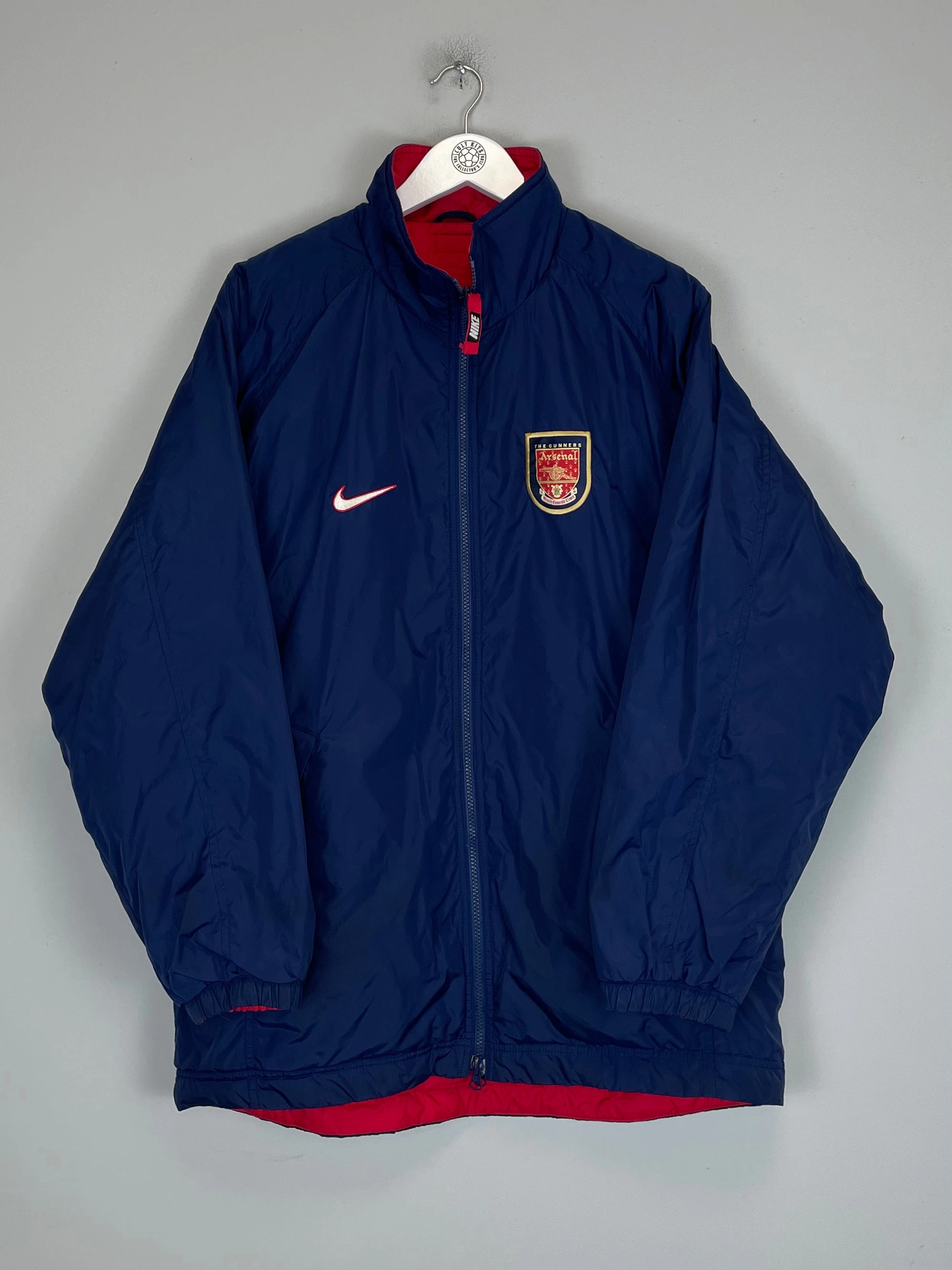 1996/98 ARSENAL PADDED JACKET (L) NIKE concert hall Drawstring closure