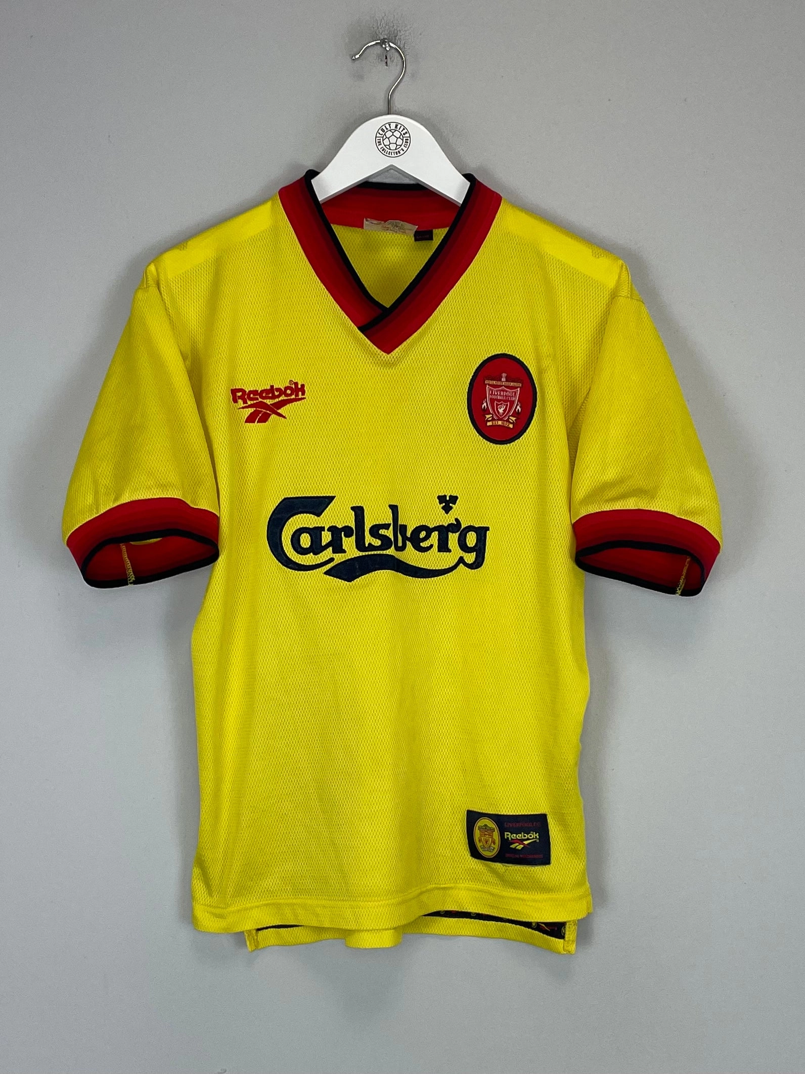 Contrast Trim Details Ultimate Comfort 1997/99 LIVERPOOL AWAY SHIRT (S) REEBOK
