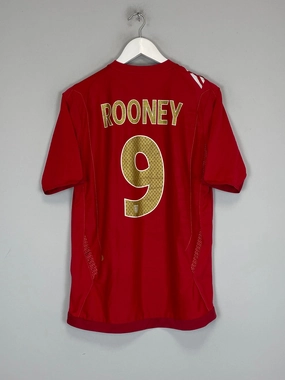 Urban Flex Breathable Back Ventilation 2006/08 ENGLAND ROONEY #9 AWAY SHIRT (S) UMBRO