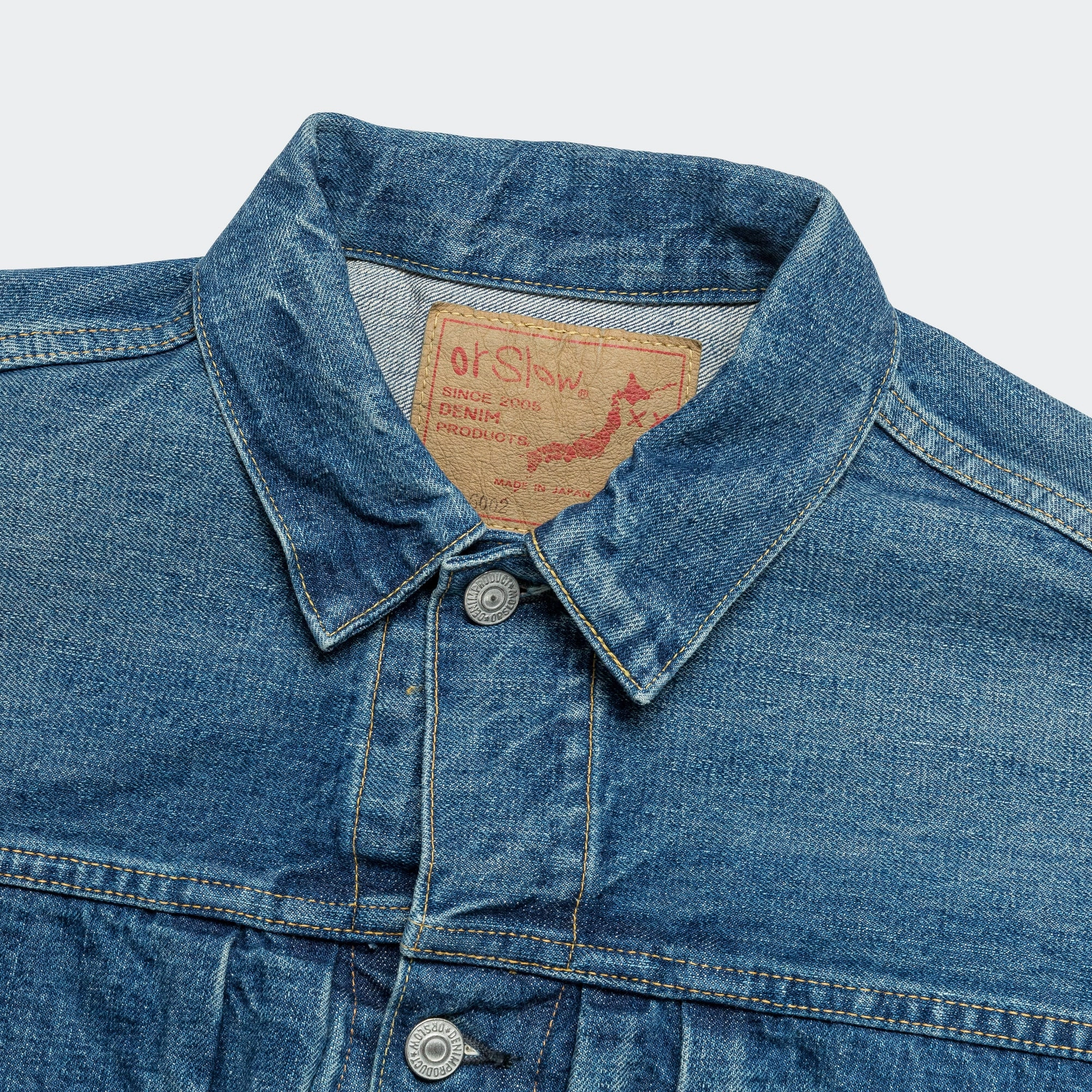 Elasticized Edging Type 2 1950's Denim Jacket - 2 Year Wash