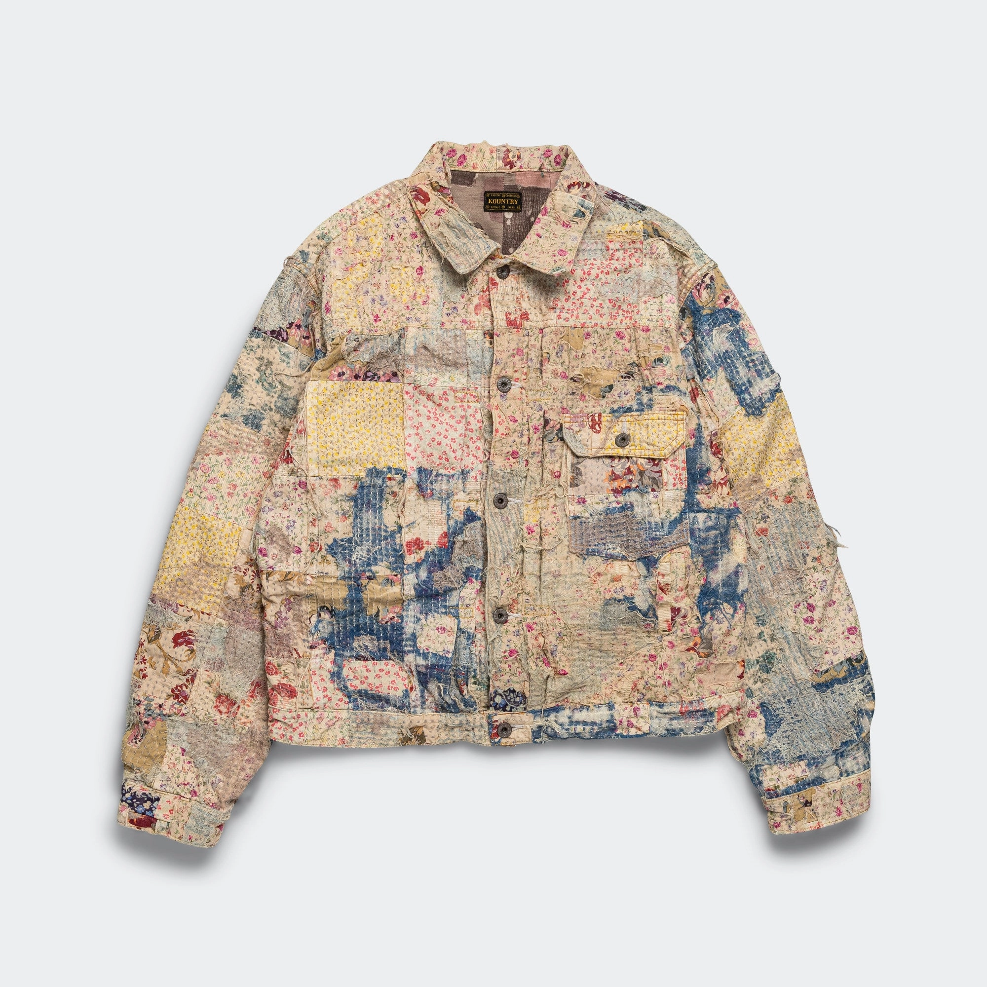 Champetre BORO Spring JKT - GrayBeige Lightweight Insulation Technology Minimal Daily Fit