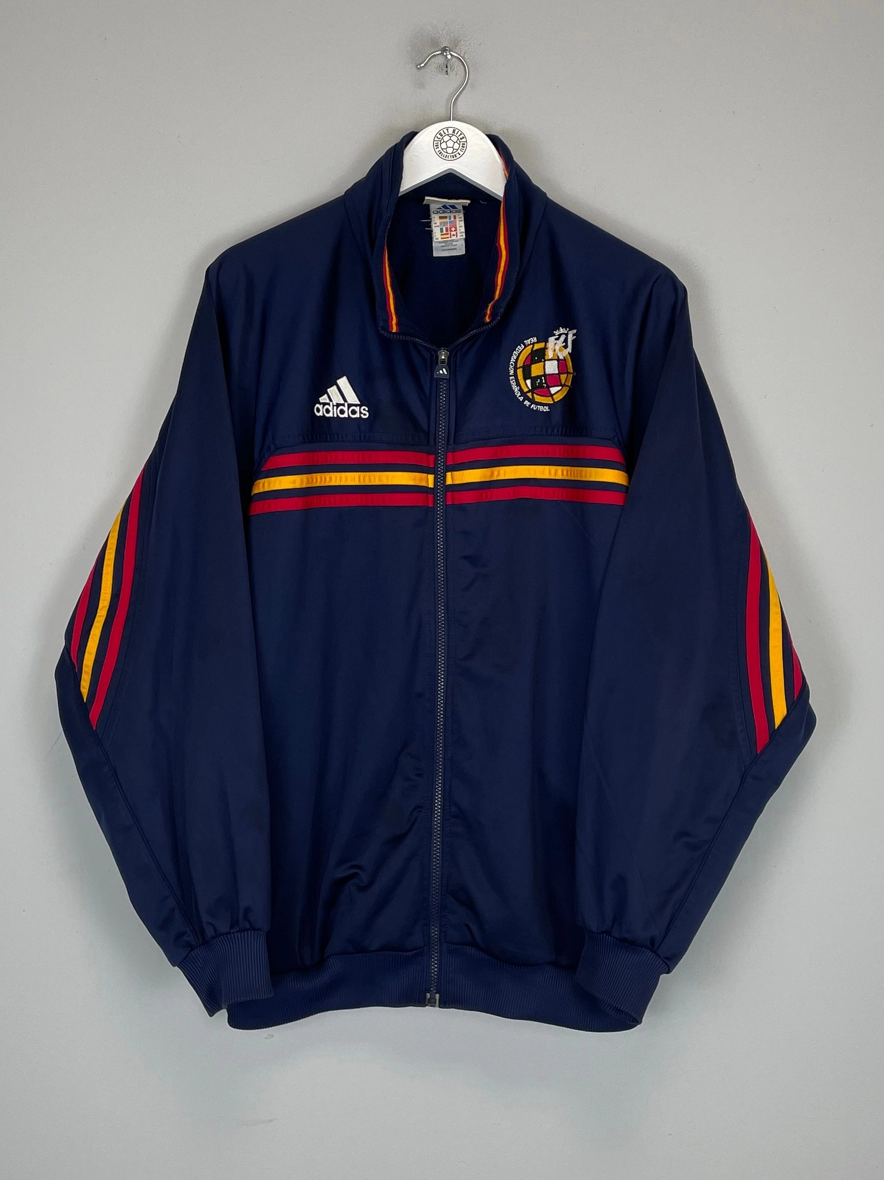 Visual Appeal Compression Zoned Panels 2000/02 SPAIN TRACKSUIT TOP (L) ADIDAS