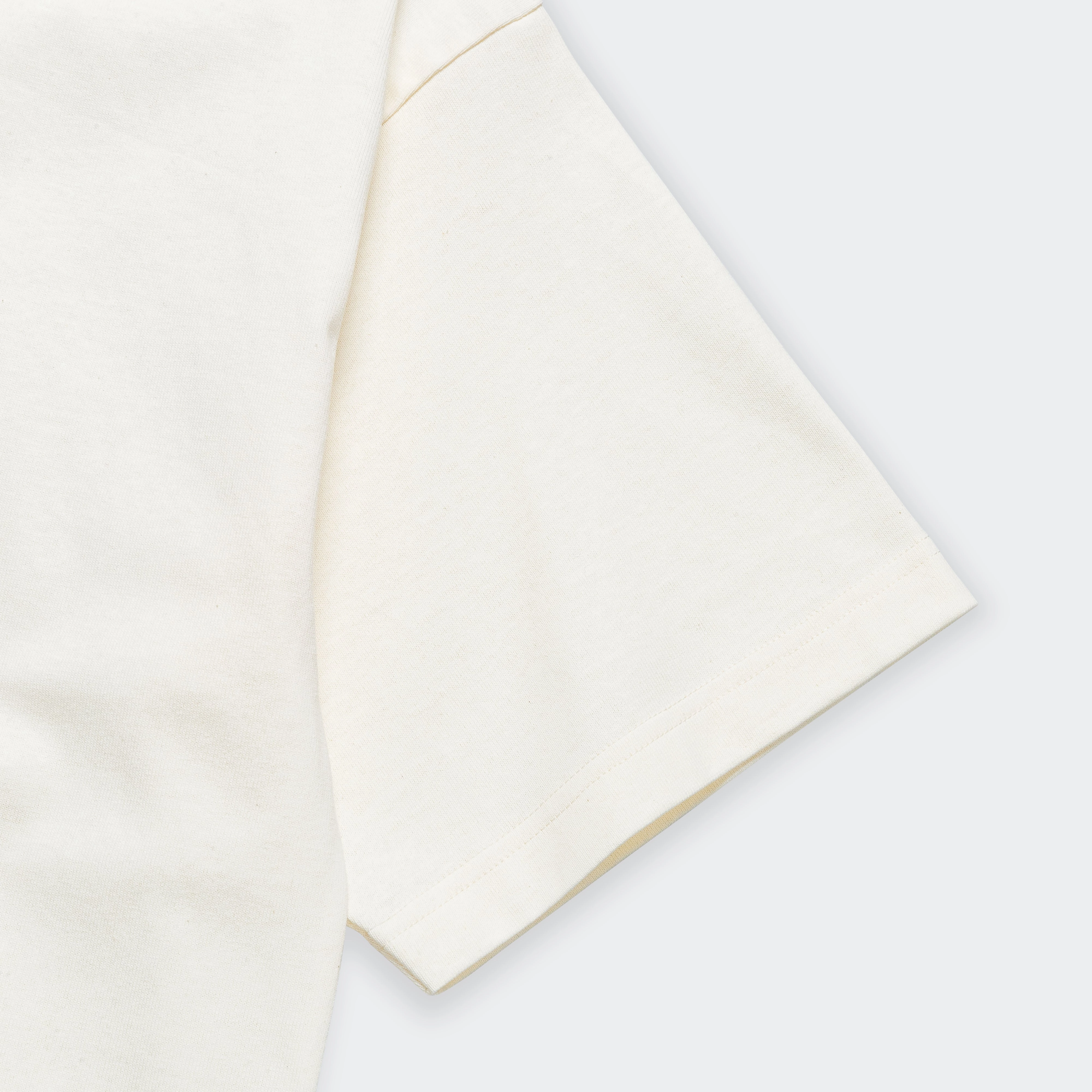 VintageWashEffect Tight fit sexiness Espen Loose Printed SS Polo - Ecru