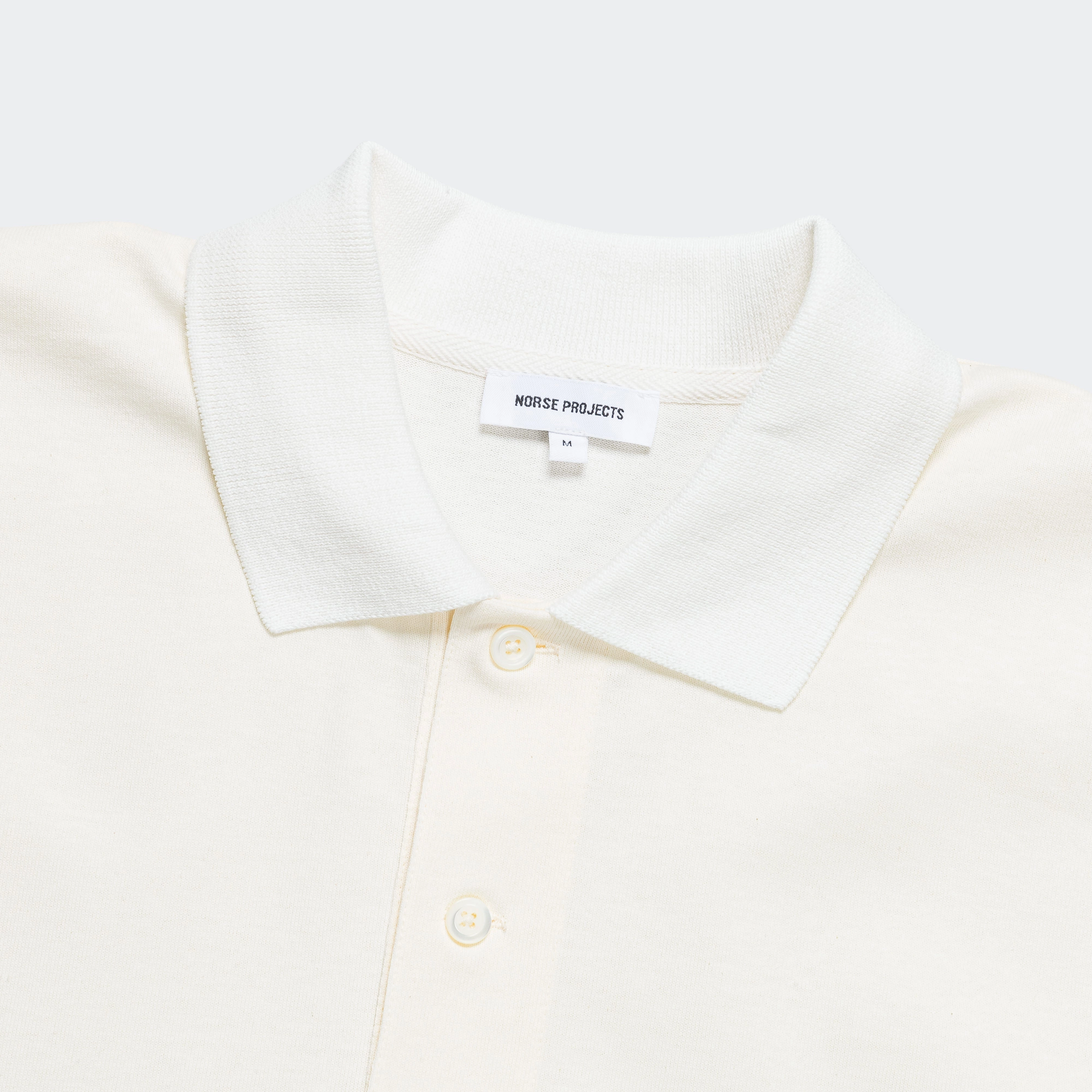 Minimal Trend Espen Loose Printed SS Polo - Ecru