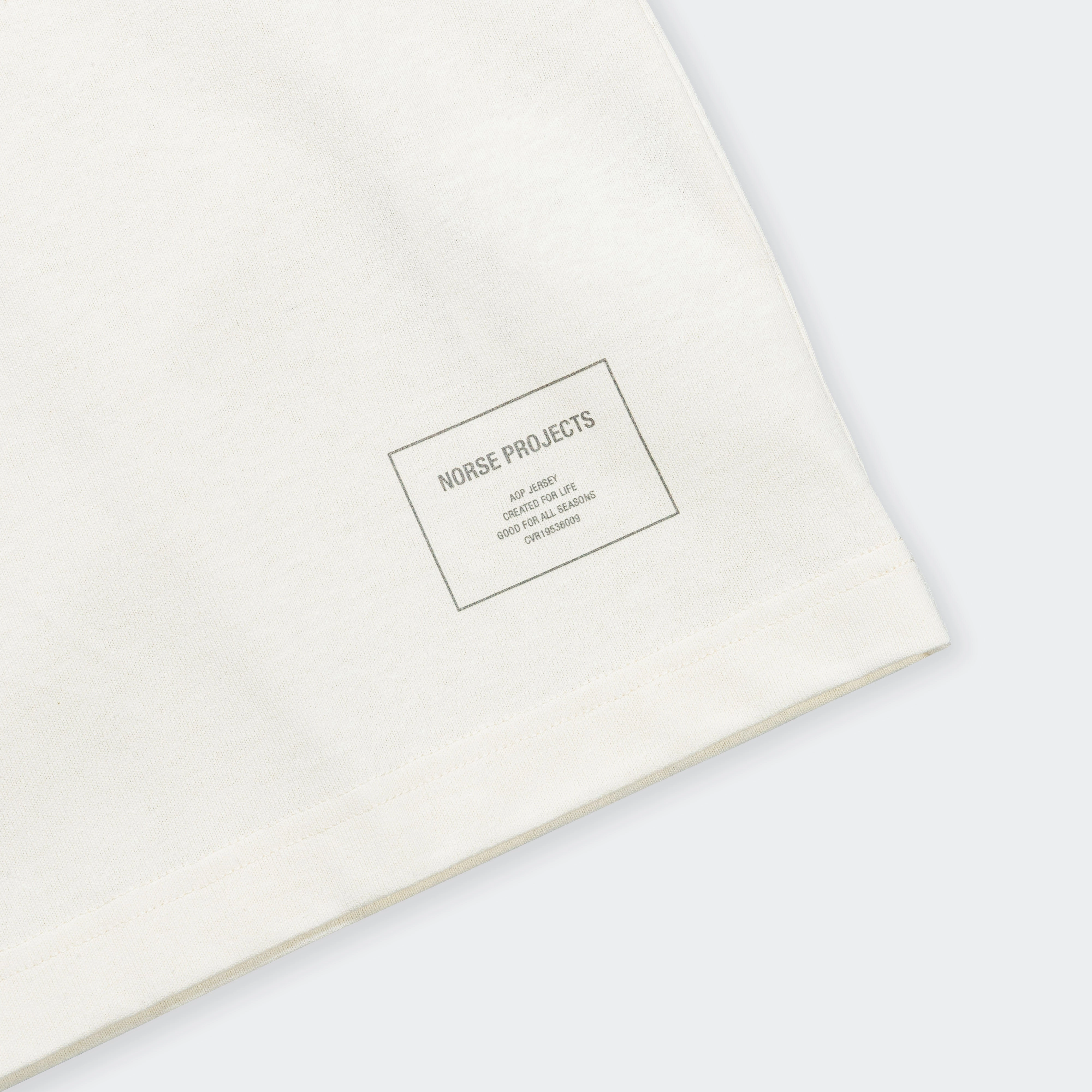 Espen Loose Printed SS Polo - Ecru Layering Fashion City Look