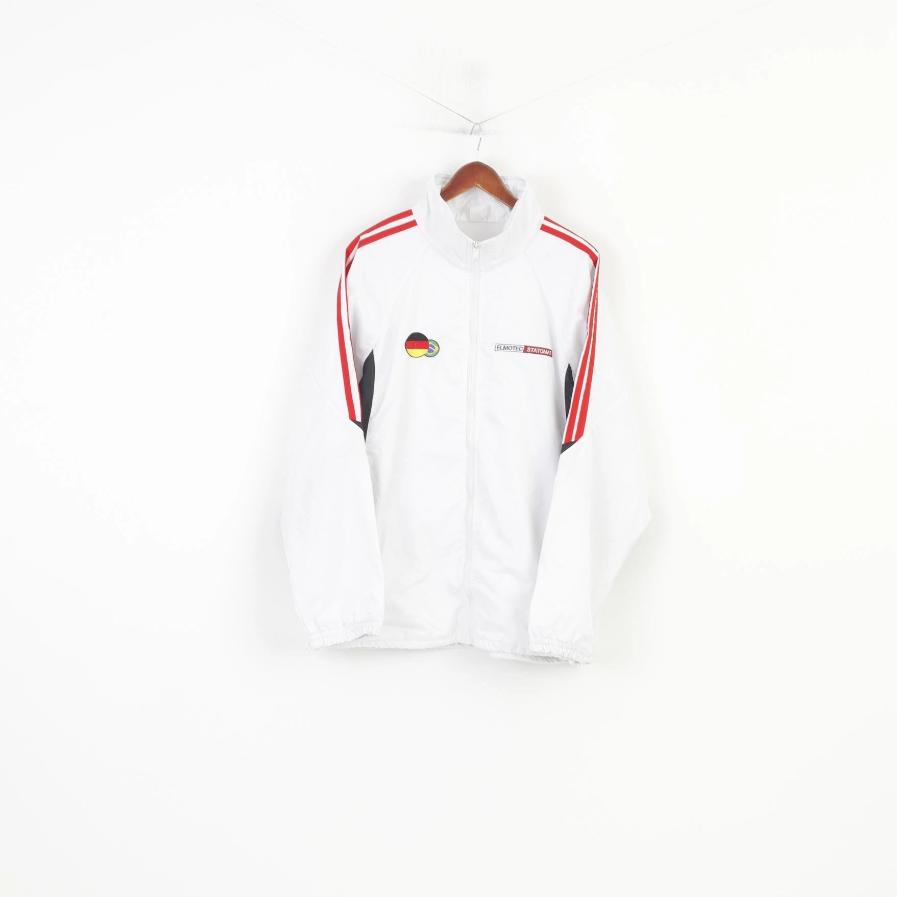 Esporte Men XL Jacket White Vintage Lightweight Full Zipper Sportswear Top Mountain Fit