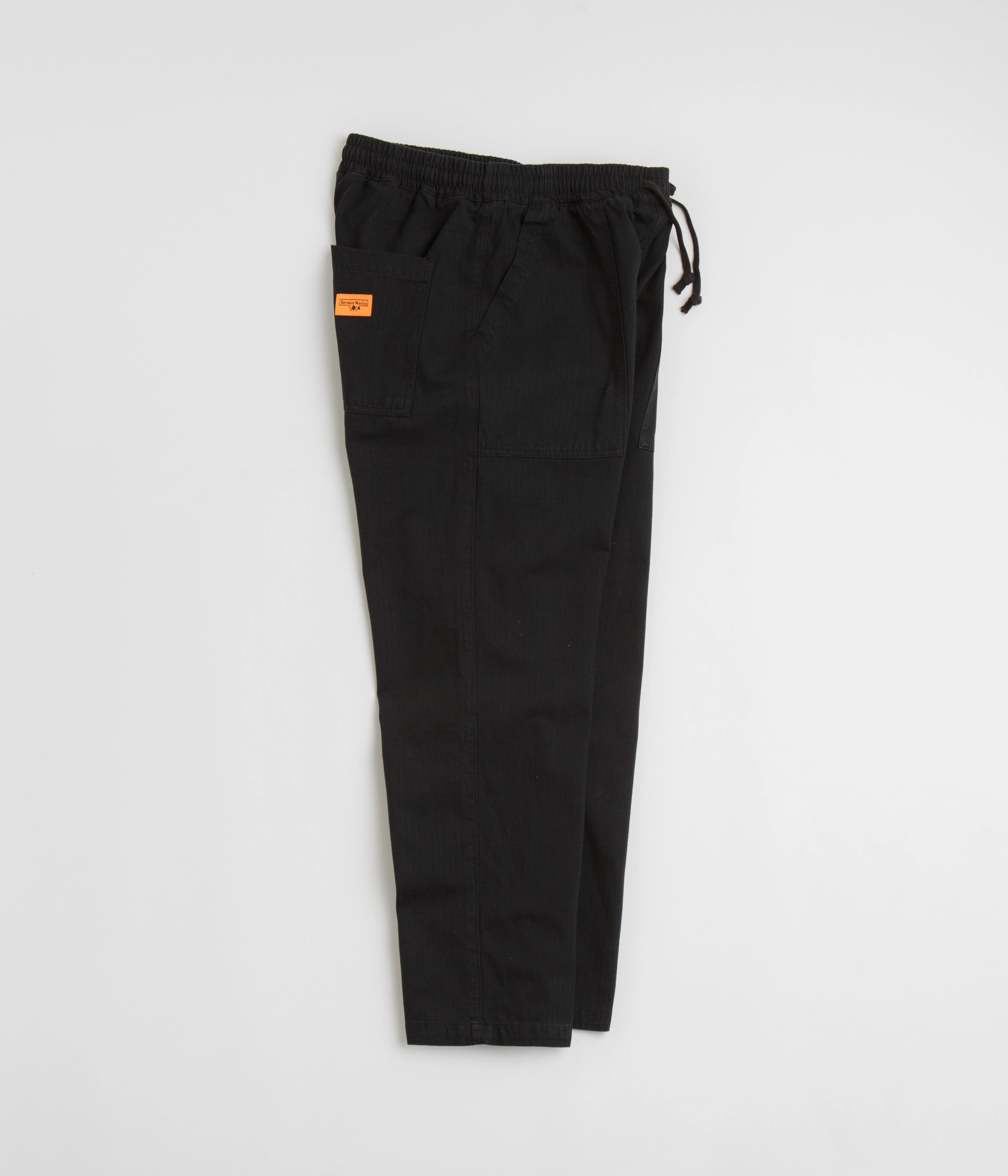 Outdoor Ready Service Works Herringbone Chef Pants - Black