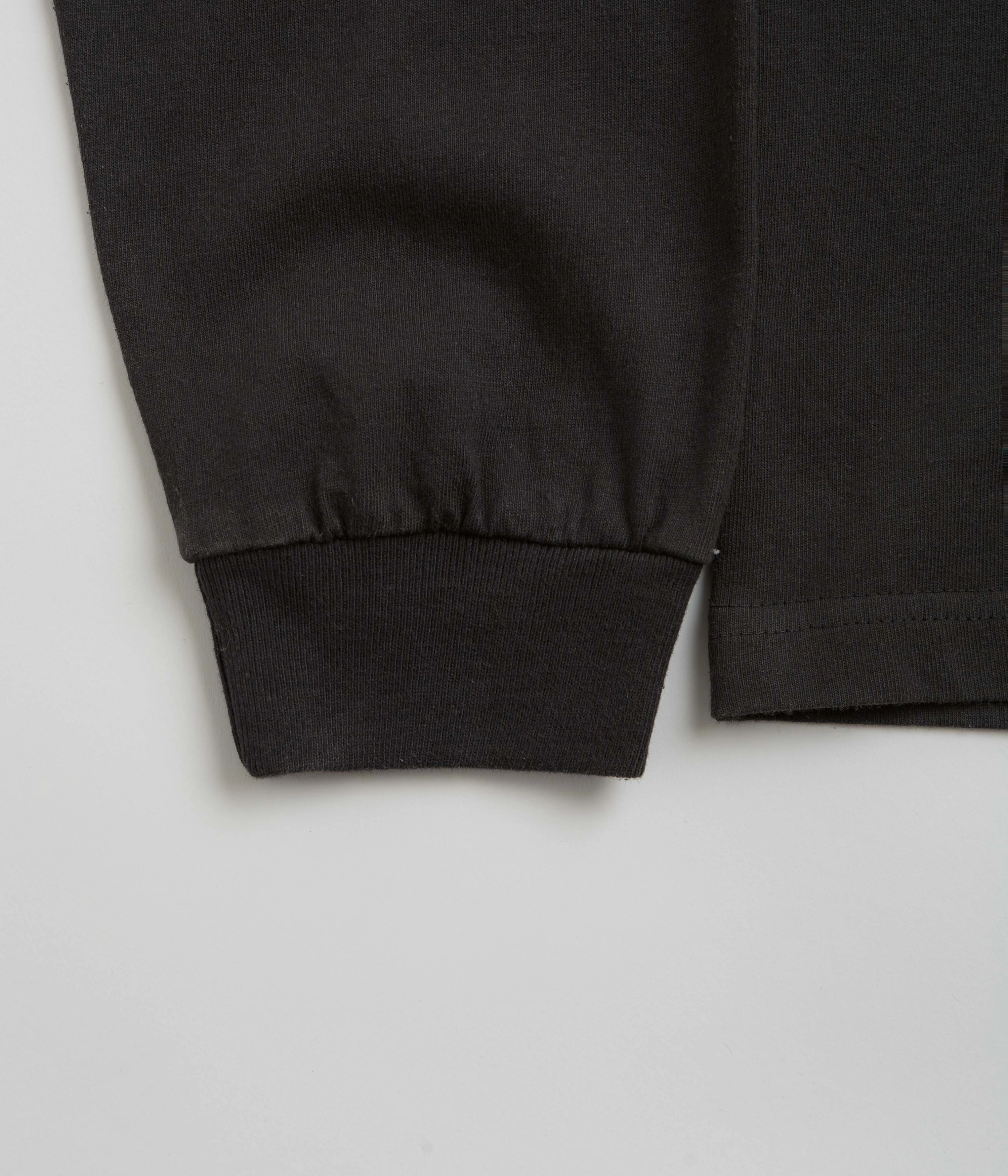 Butter Goods Pigment Dye Long Sleeve T-Shirt - Washed Black Chic Style Trend Hygroscopic Fiber