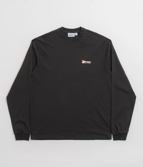 Abstract print Streetwear Butter Goods Pigment Dye Long Sleeve T-Shirt - Washed Black