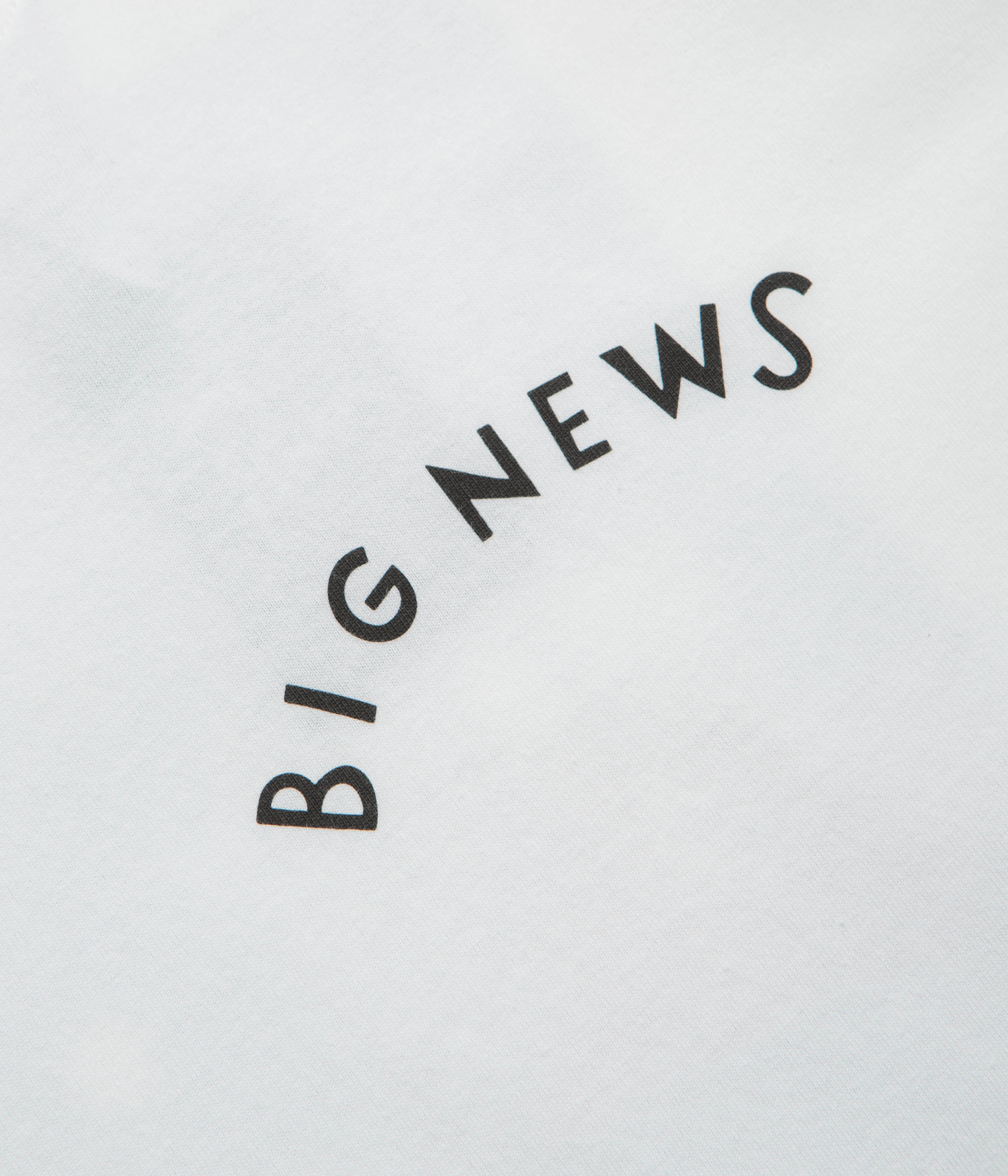 Anti Bacterial Treatment by Parra Big News T-Shirt - White