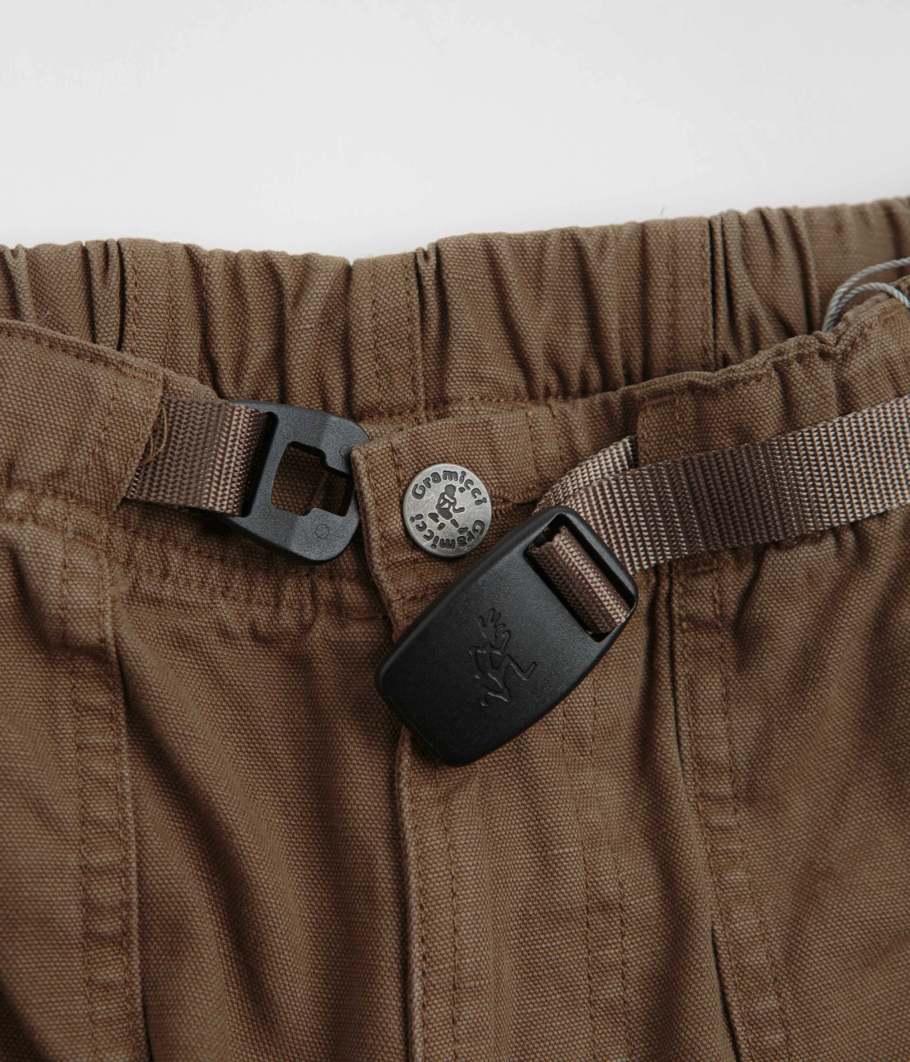 Gramicci Canvas EQT Pants - Chocolate Aged Practical Comfort Flexible Knees