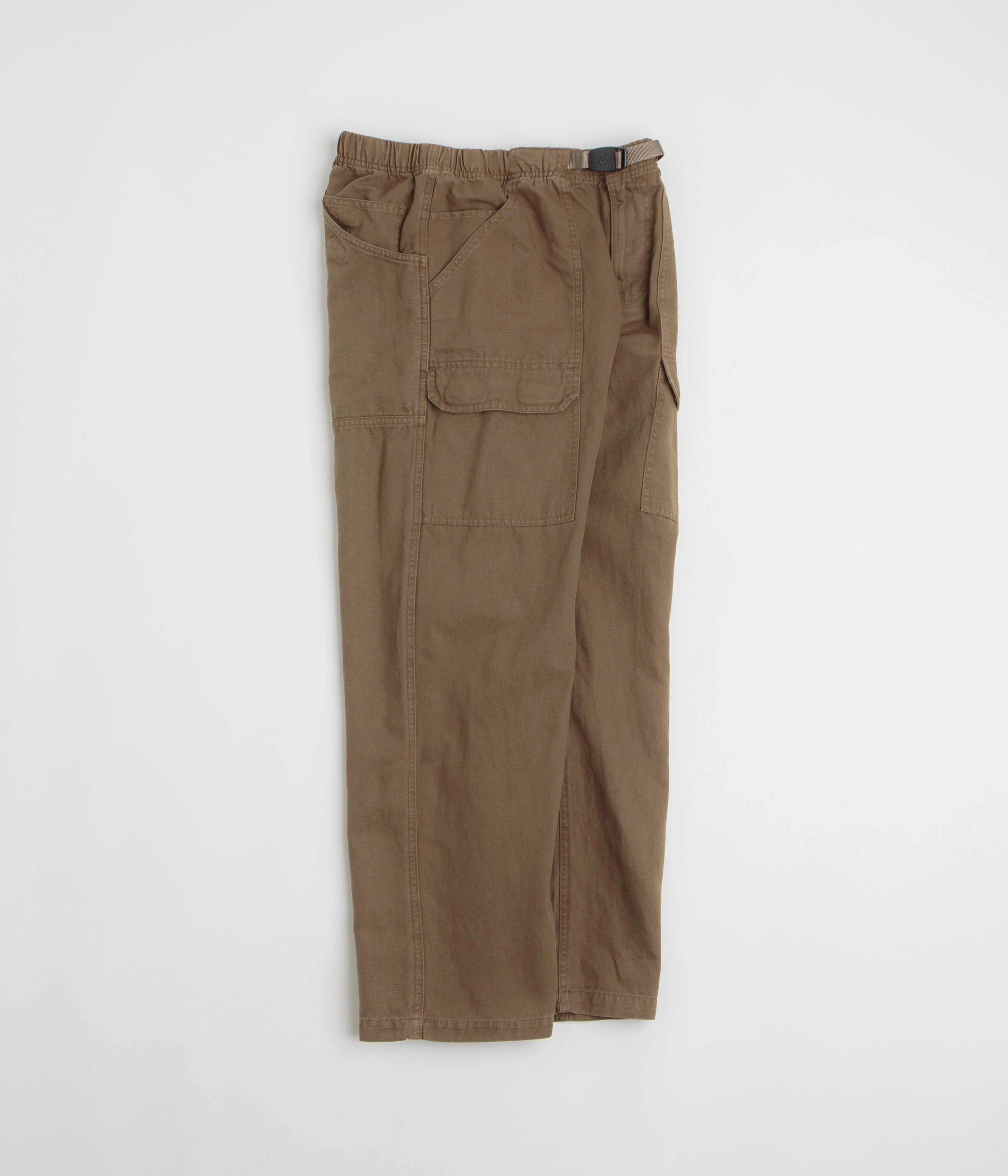 Timeless Look Recycled Polyester Blend Gramicci Canvas EQT Pants - Chocolate Aged