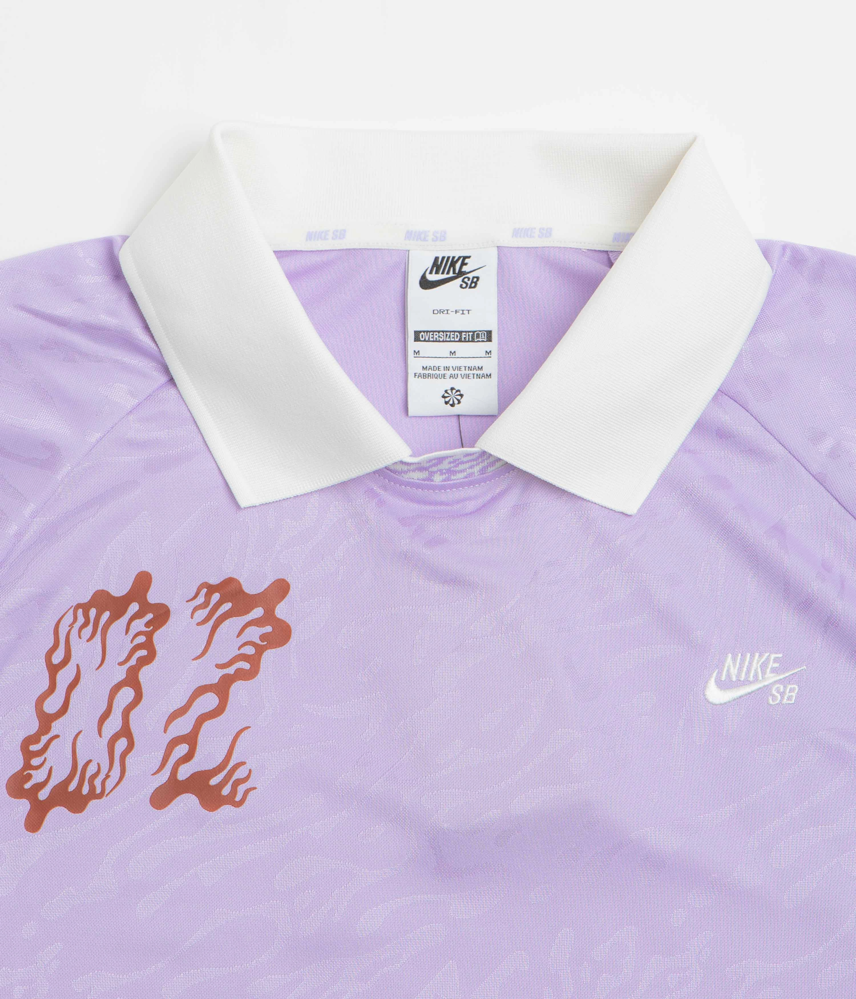 UV resistant AntiStaticLining Nike SB Jacquard Jersey - Hydrangeas / Sail / White