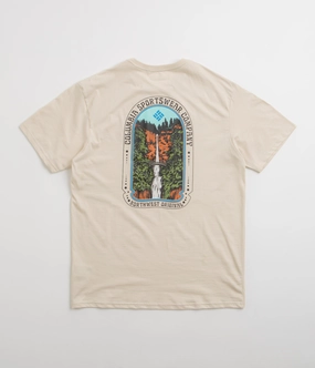 Slim fit sleekness Casual Wearable Columbia Cavalry Trail T-Shirt - Chalk