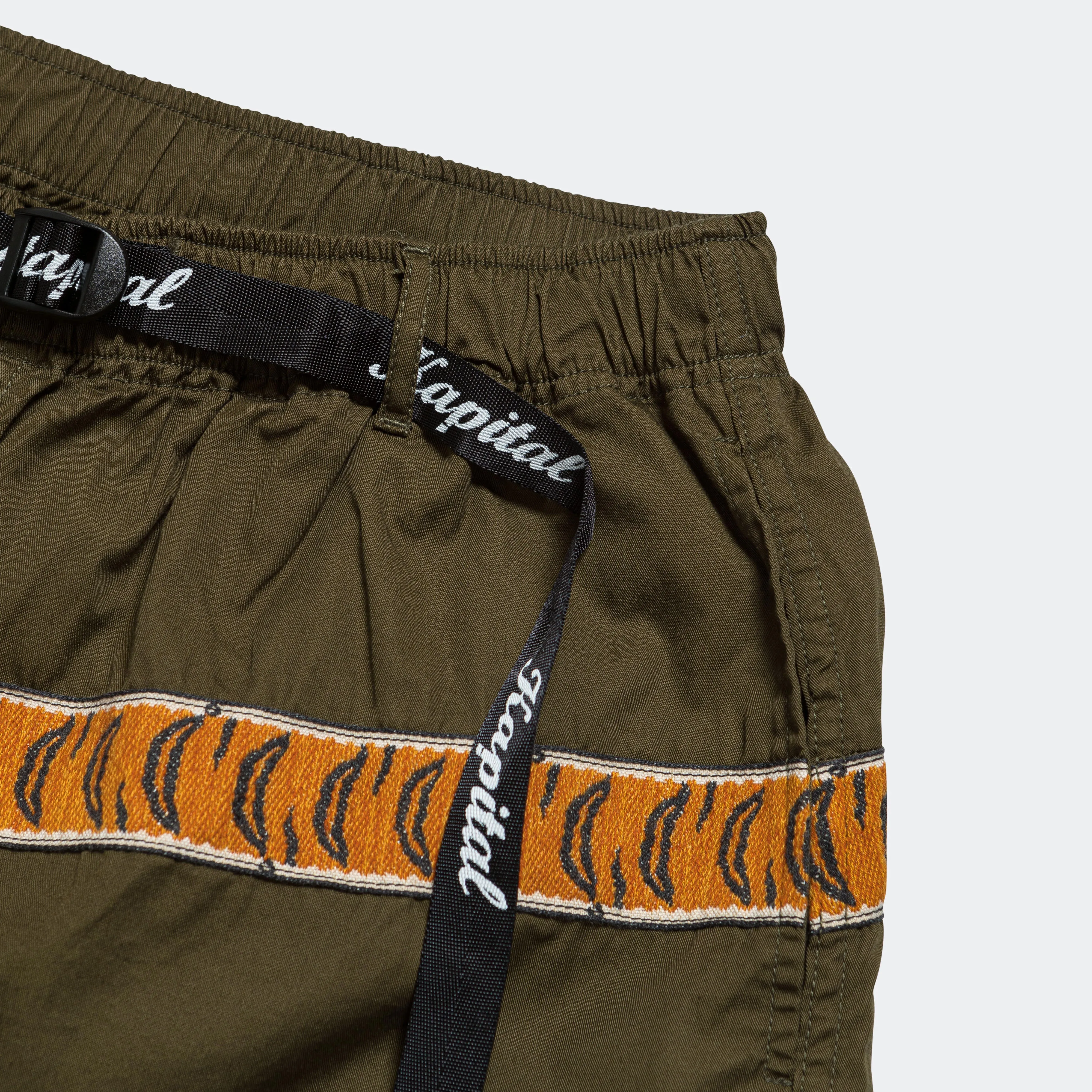 Reinforced Gusset Low Maintenance Fabric Combed Burberry ECO BAKA Shorts - Khaki