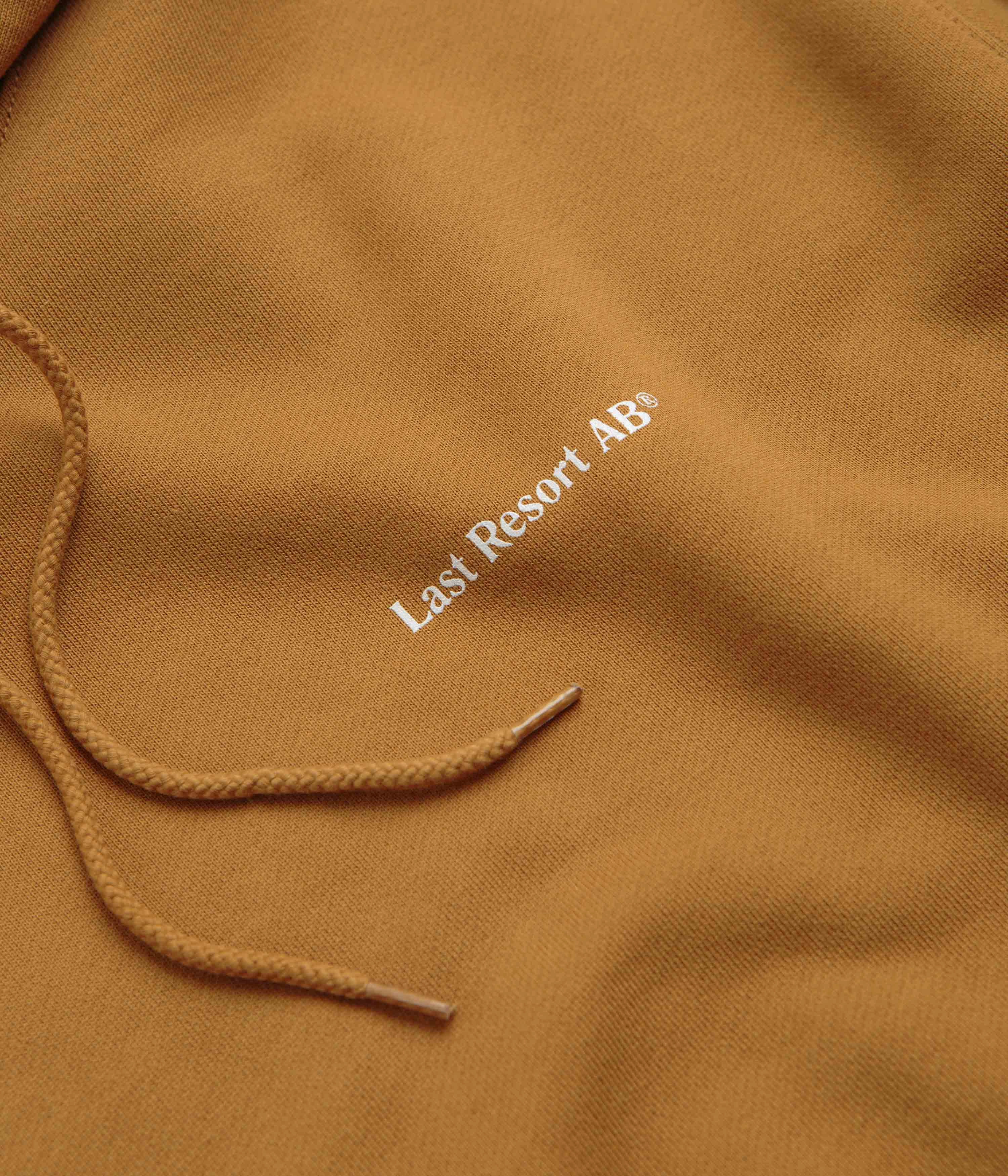 mountain style autumn clothing Last Resort AB Atlas Monogram Hoodie - Golden Brown / White
