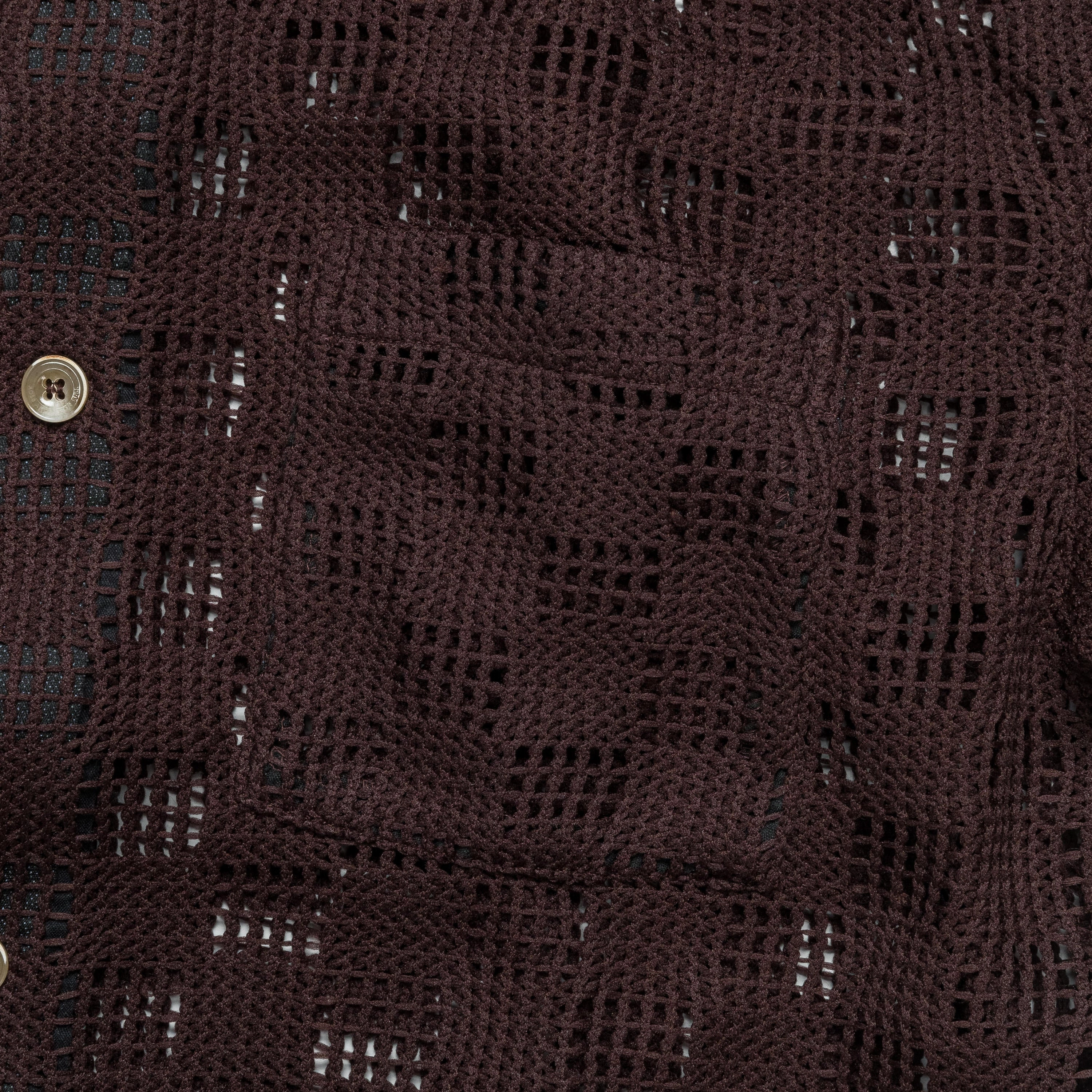 Functional Design Affordable Fashion Letto Knitted SS Shirt - Brown